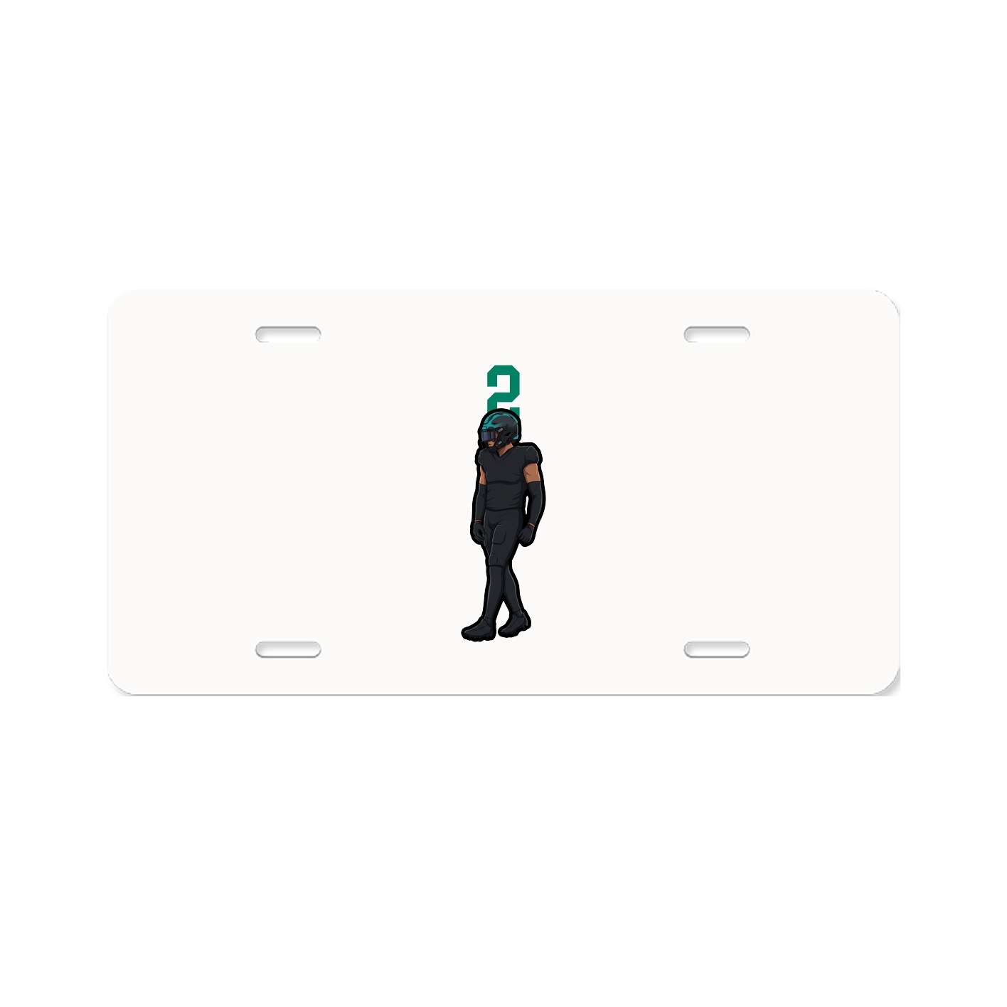 License Plate — Number Top in Classic
