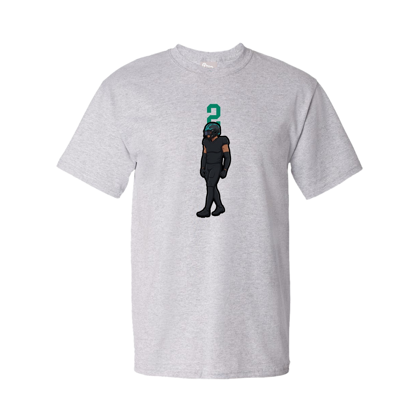 Youth Tee — Number Top in Grey