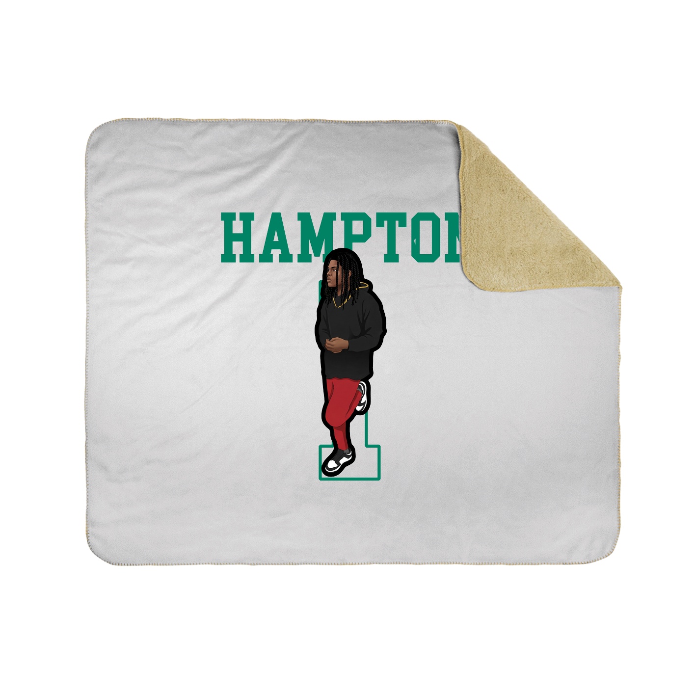 50x60 Sherpa Lined Throw Blanket