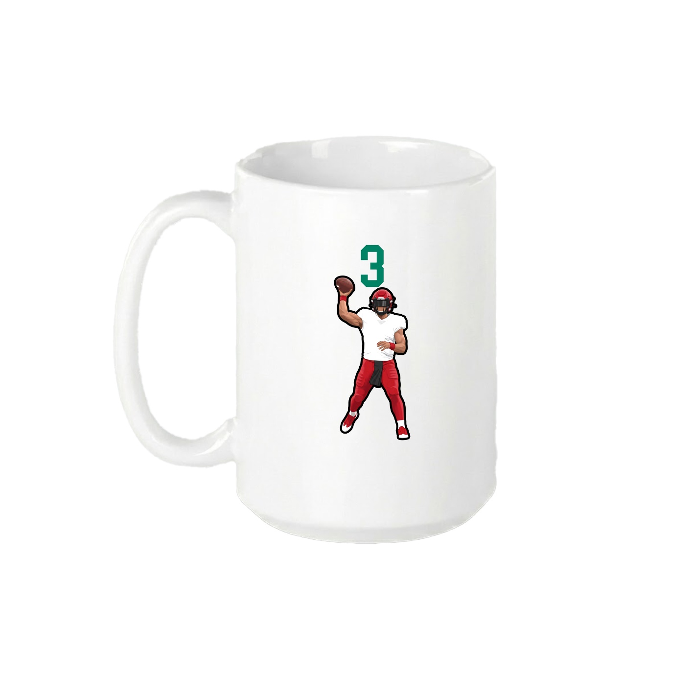 15oz Coffee Mug — Number Top in White