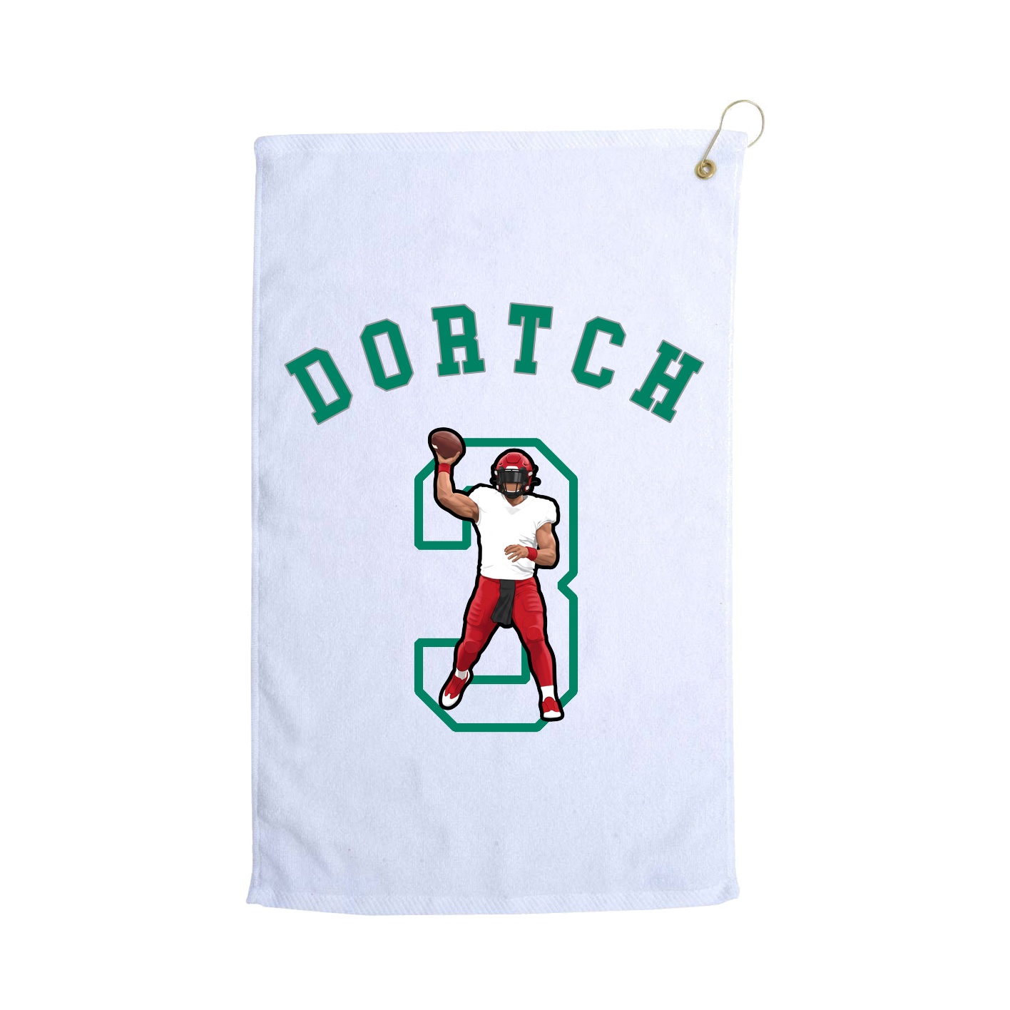 Golf Towel — Shirsey Arch in White