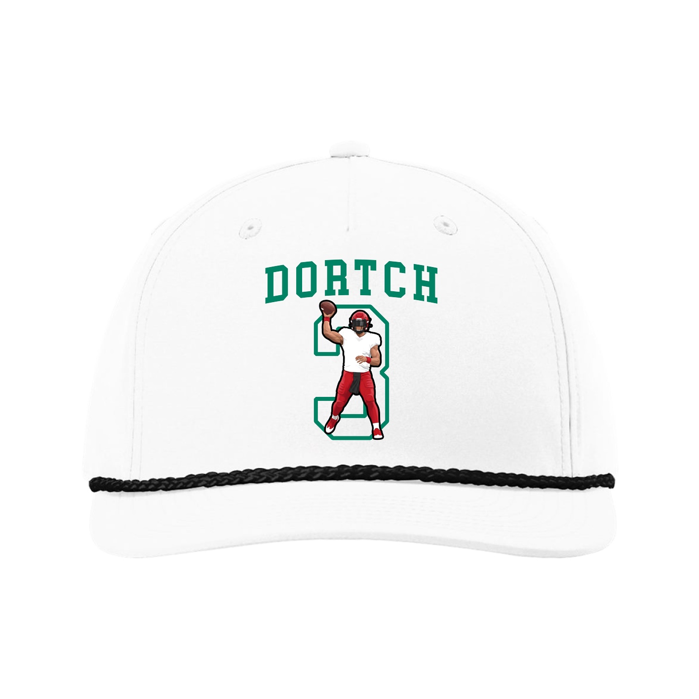 Five-Panel Classic Rope Cap — Shirsey in White