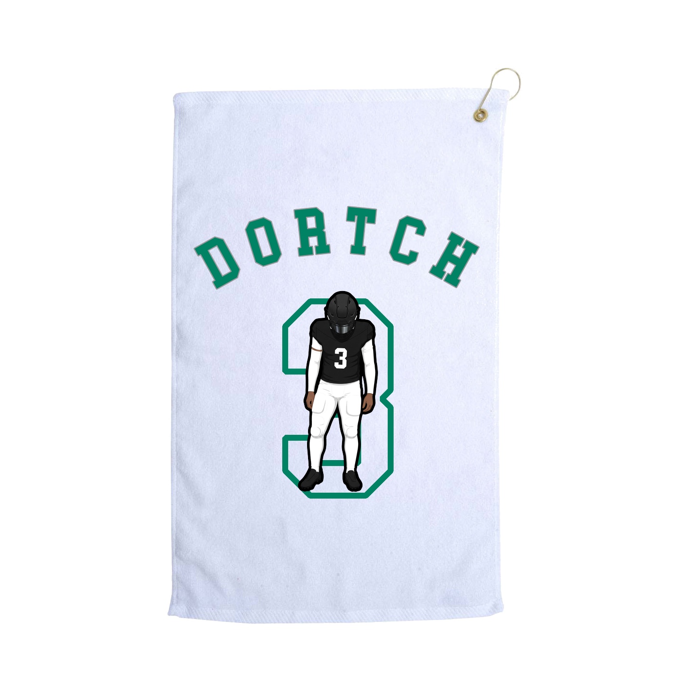 Golf Towel — Shirsey Arch in White
