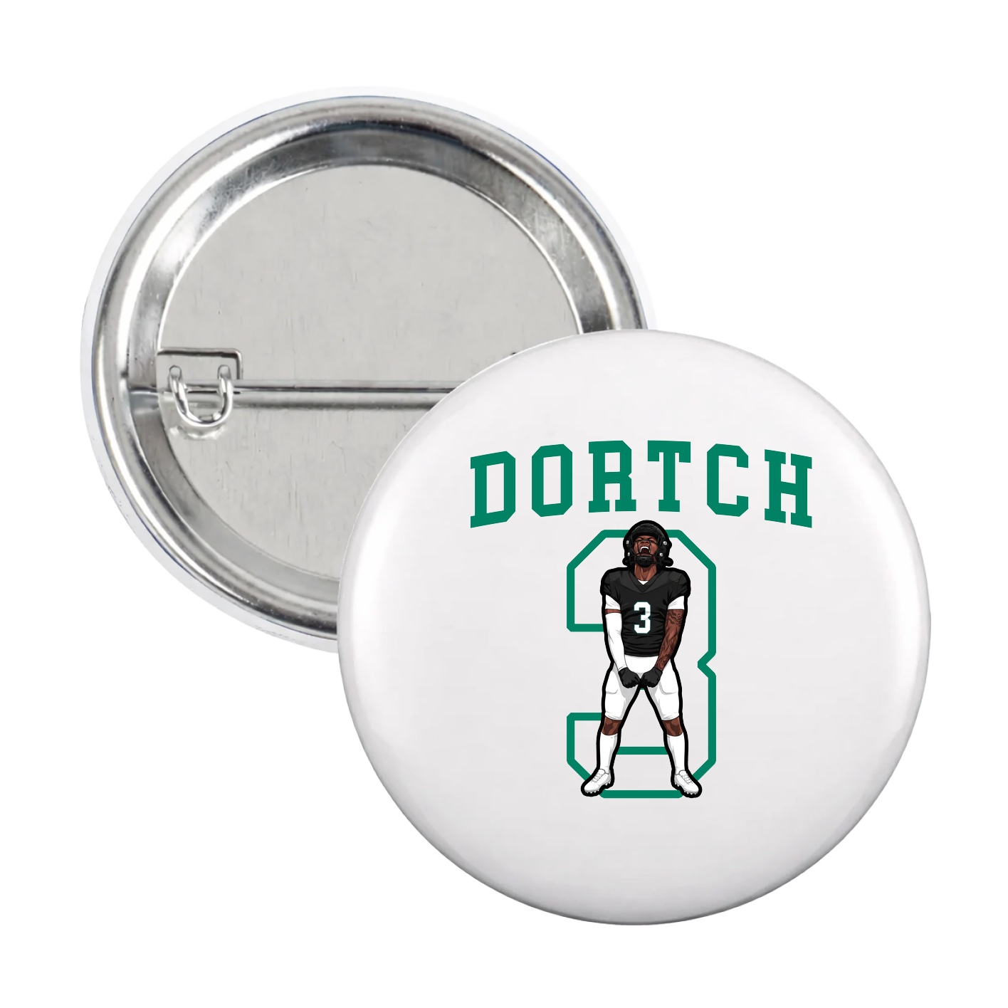 Game Day Button — Shirsey in White