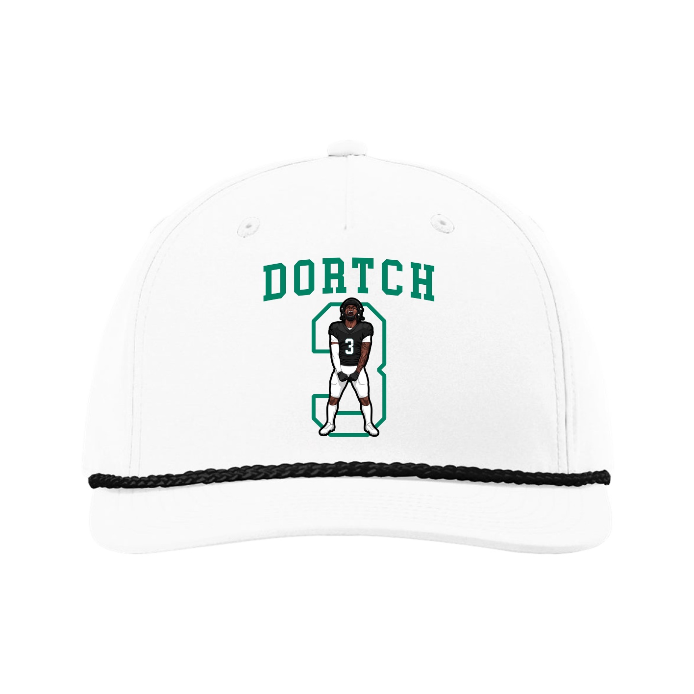 Five-Panel Classic Rope Cap — Shirsey in White