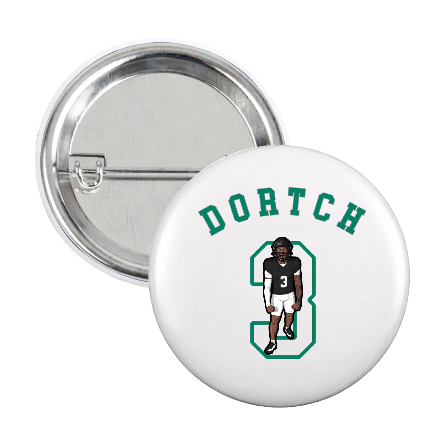 Game Day Button — Shirsey Arch in White