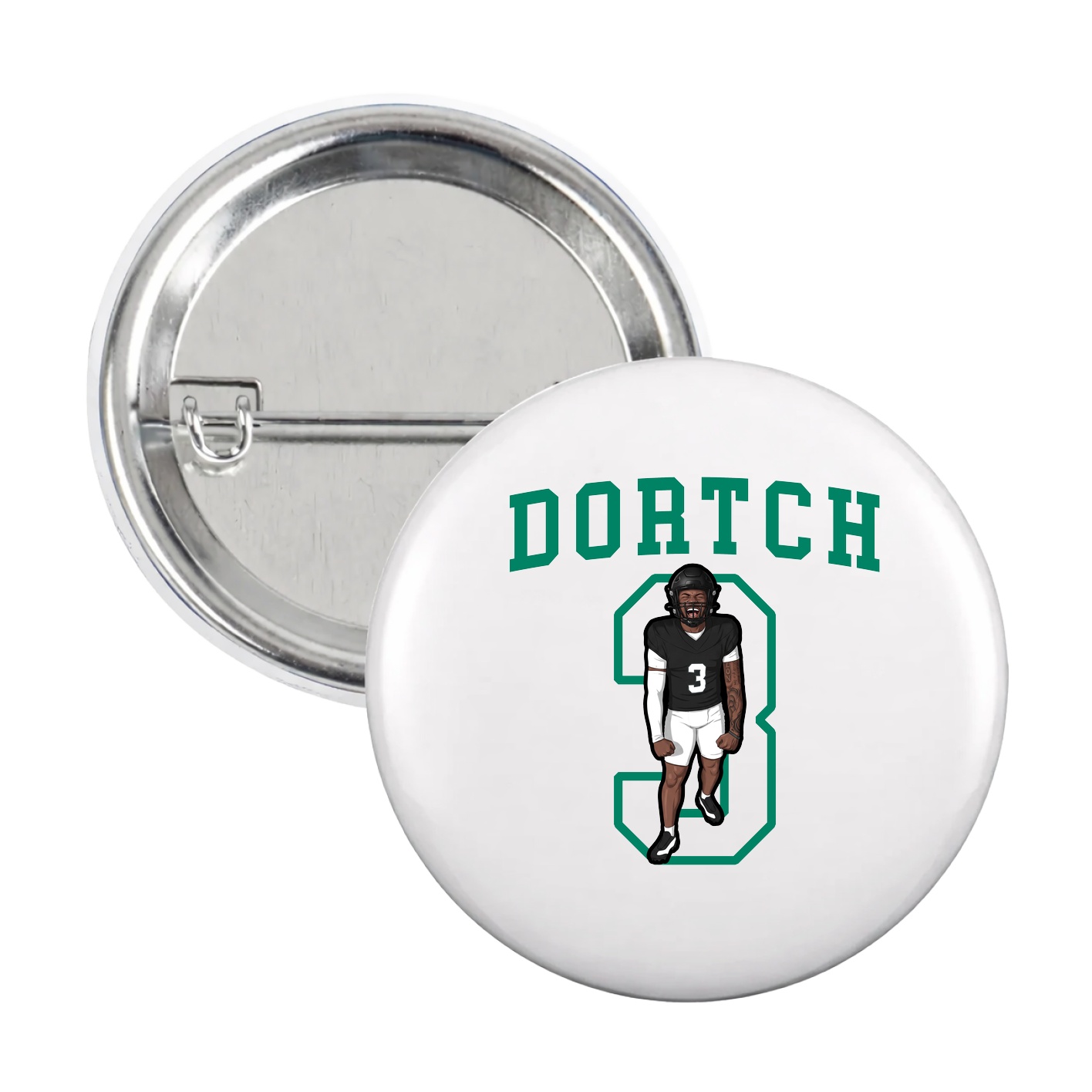 Game Day Button — Shirsey in White