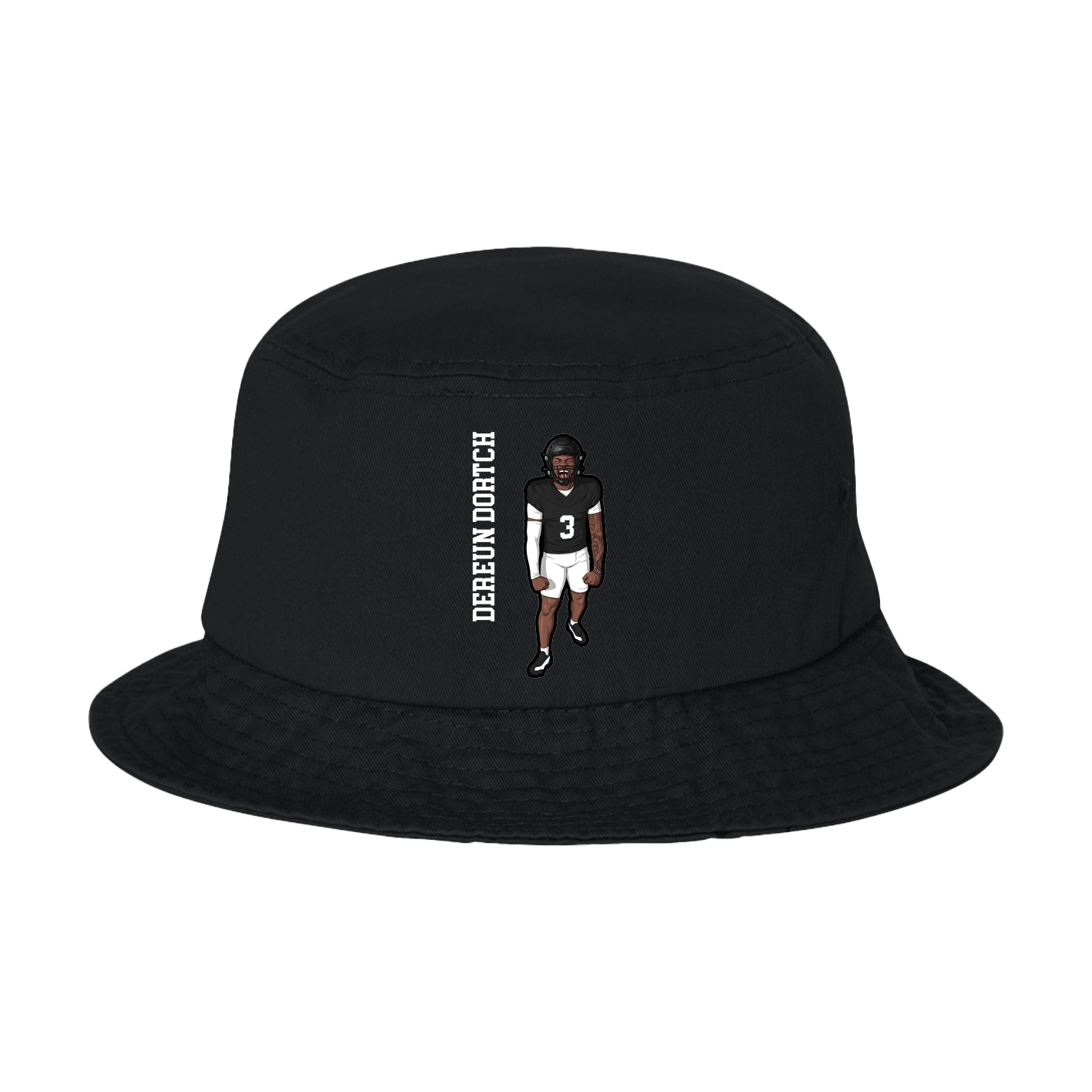 Bucket Cap — Name Vertical in Black