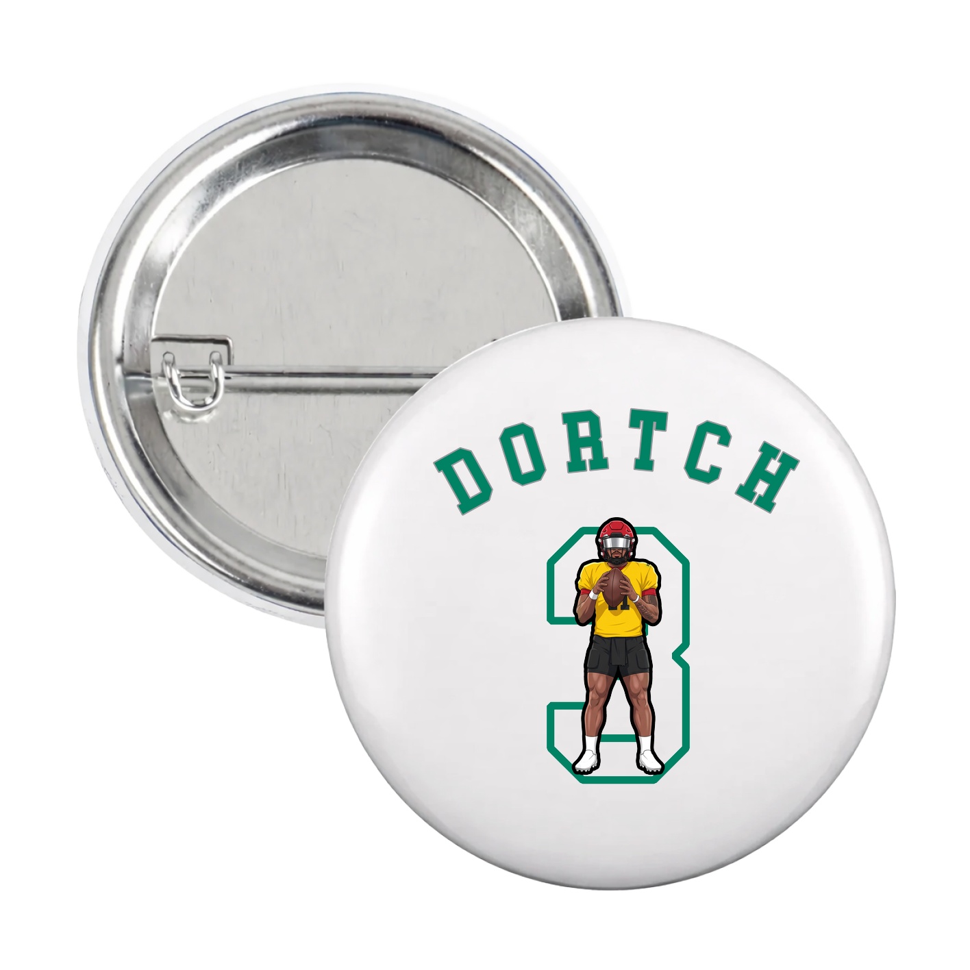 Game Day Button — Shirsey Arch in White