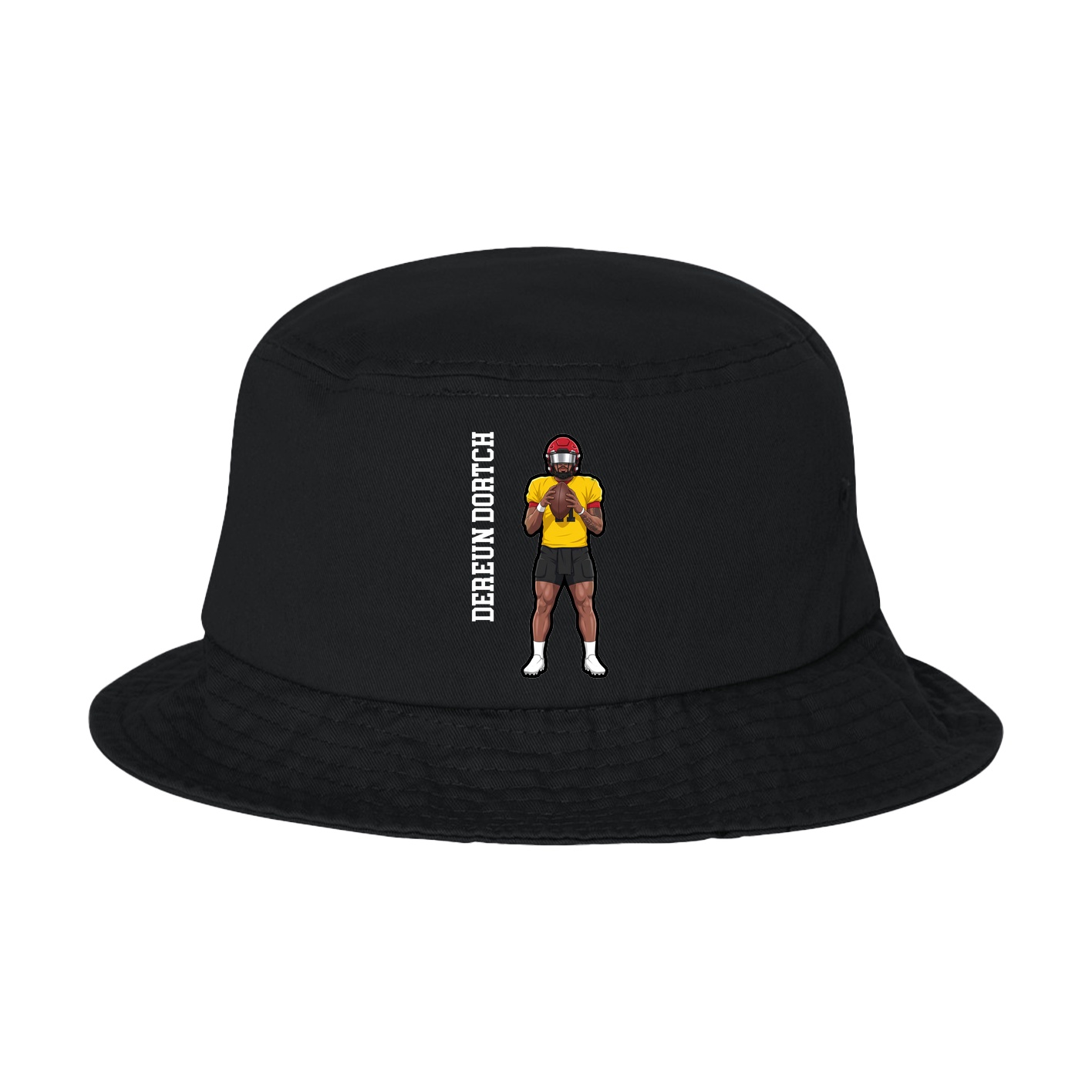 Bucket Cap — Name Vertical in Black