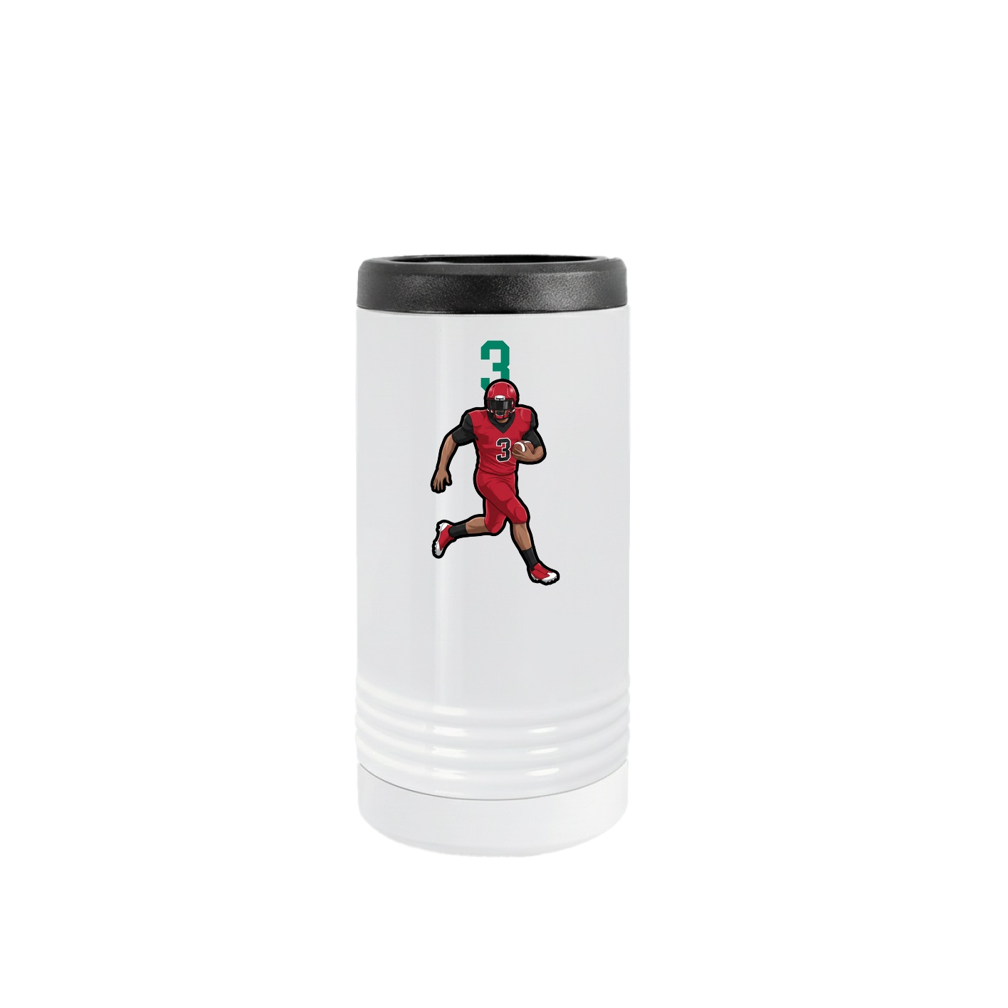 Slim Beverage Holder — Number Top in White