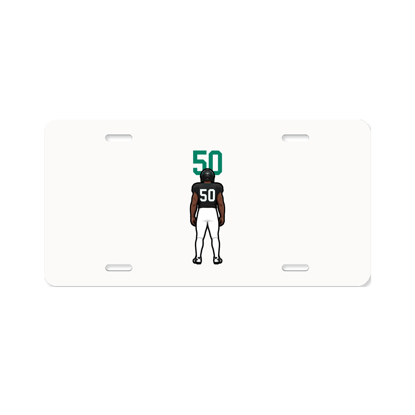 License Plate — Number Top in Classic