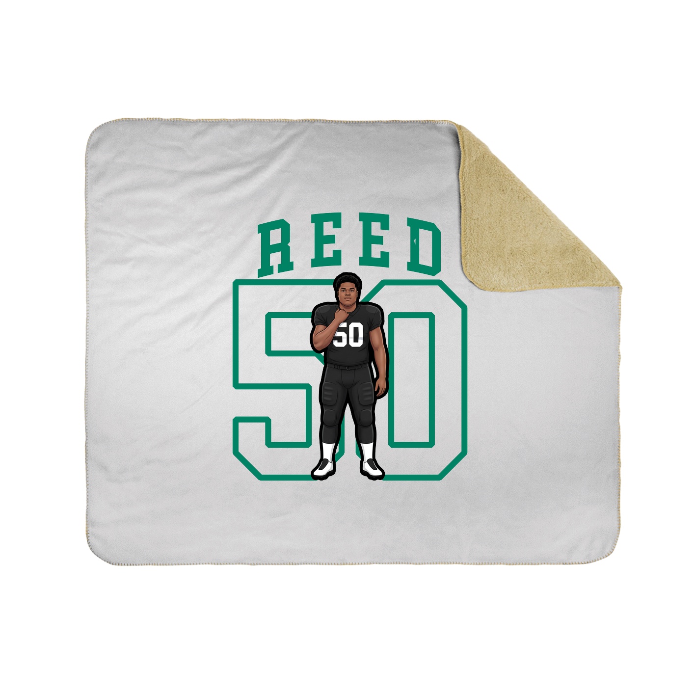 50x60 Sherpa Lined Throw Blanket