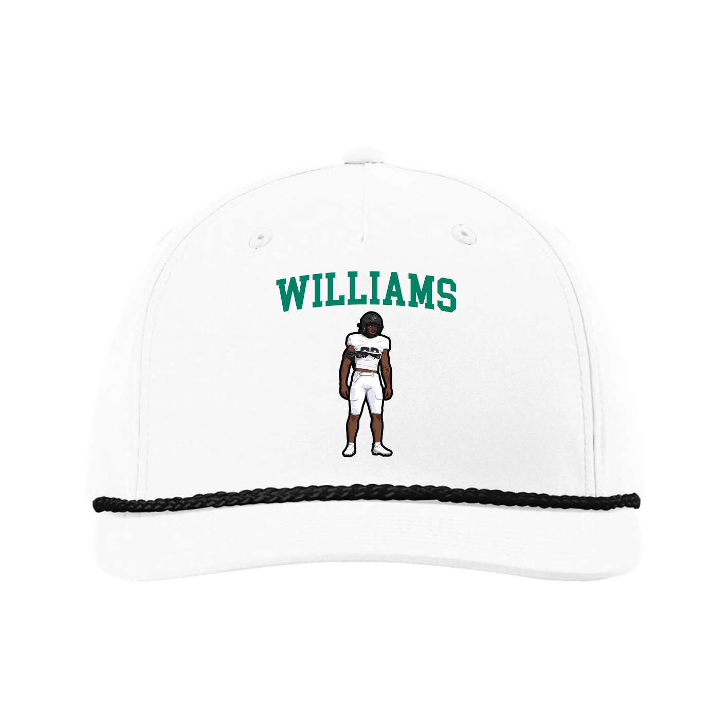 Five-Panel Classic Rope Cap — Shirsey in White