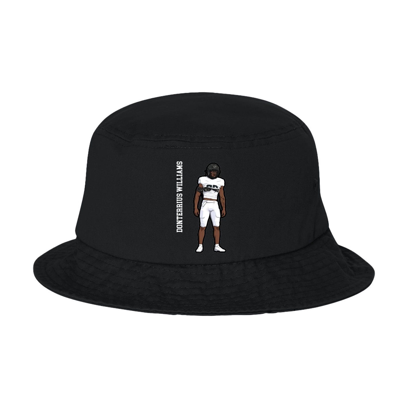 Bucket Cap — Name Vertical in Black