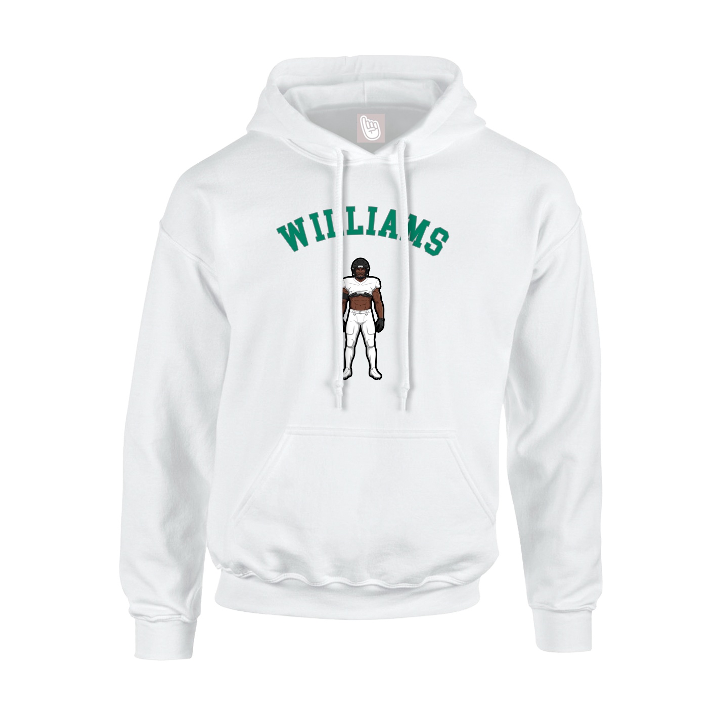 Hoodie — Shirsey Arch in White