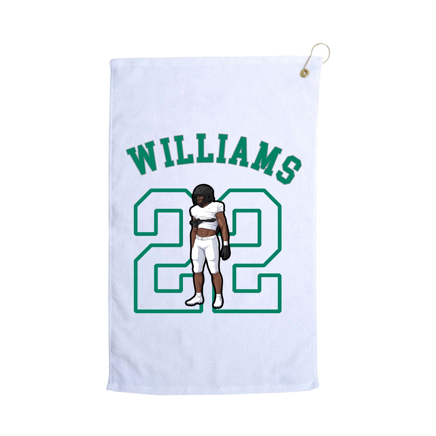 Golf Towel — Shirsey Arch in White