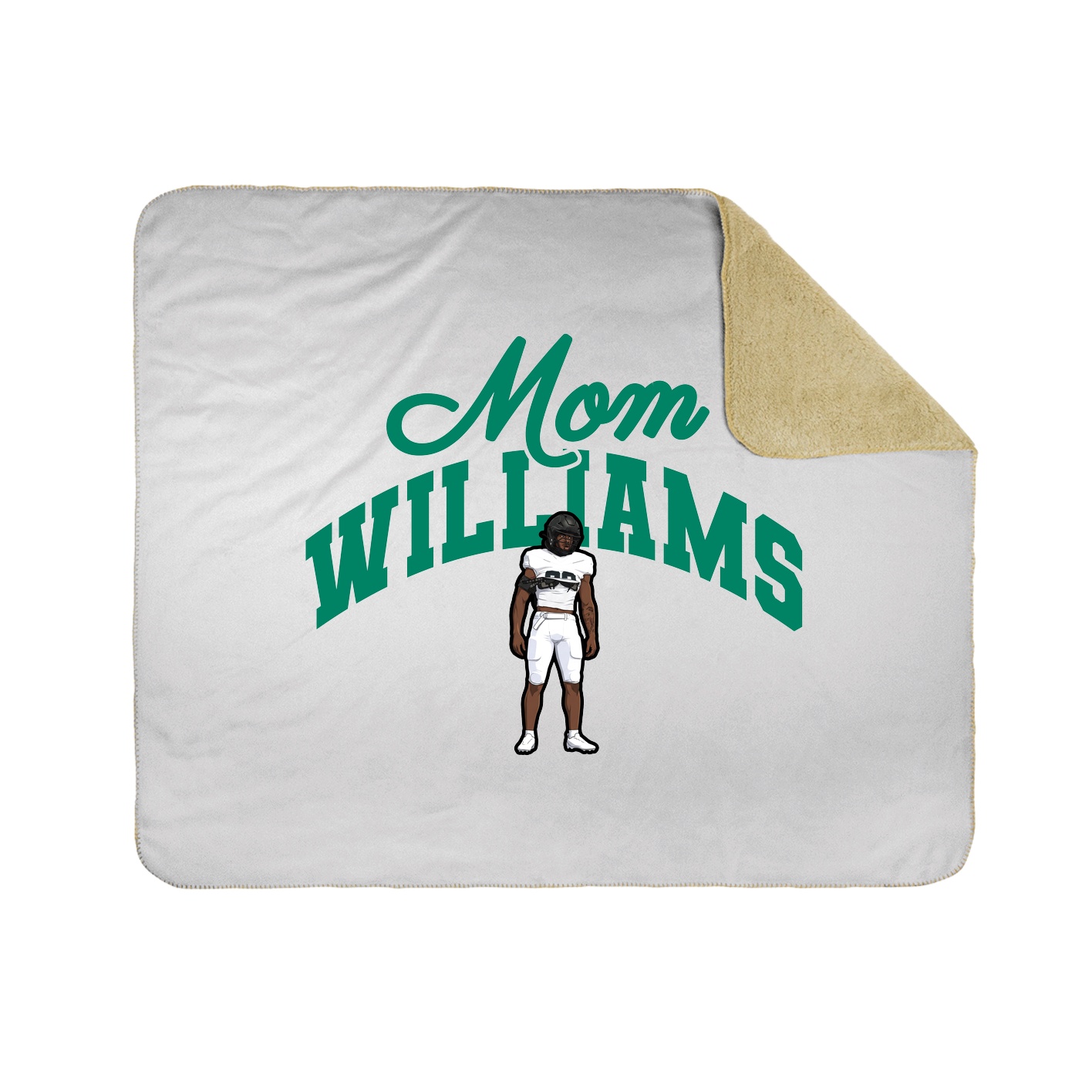 Throw Blanket — Mothers Day Arch in White