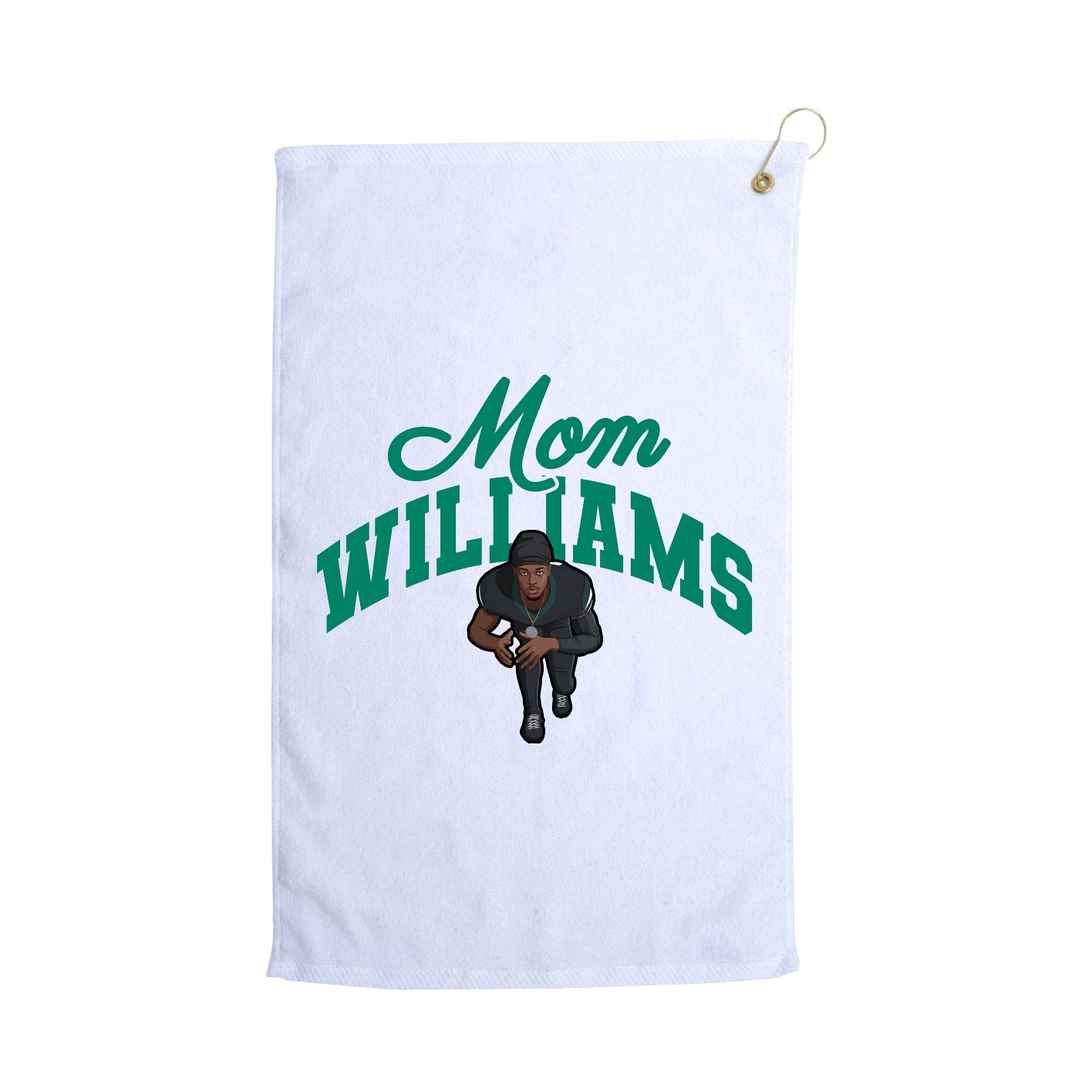 Golf Towel — Mothers Day Arch in White