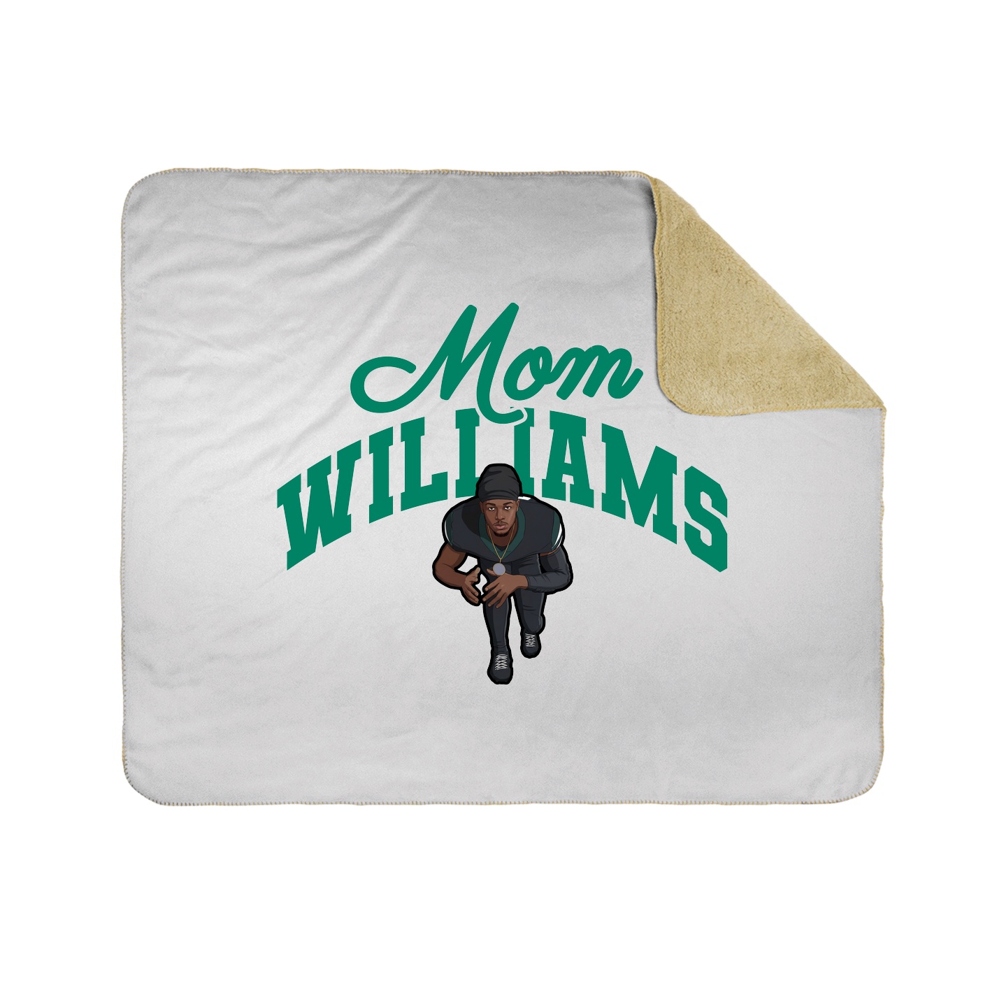 Throw Blanket — Mothers Day Arch in White