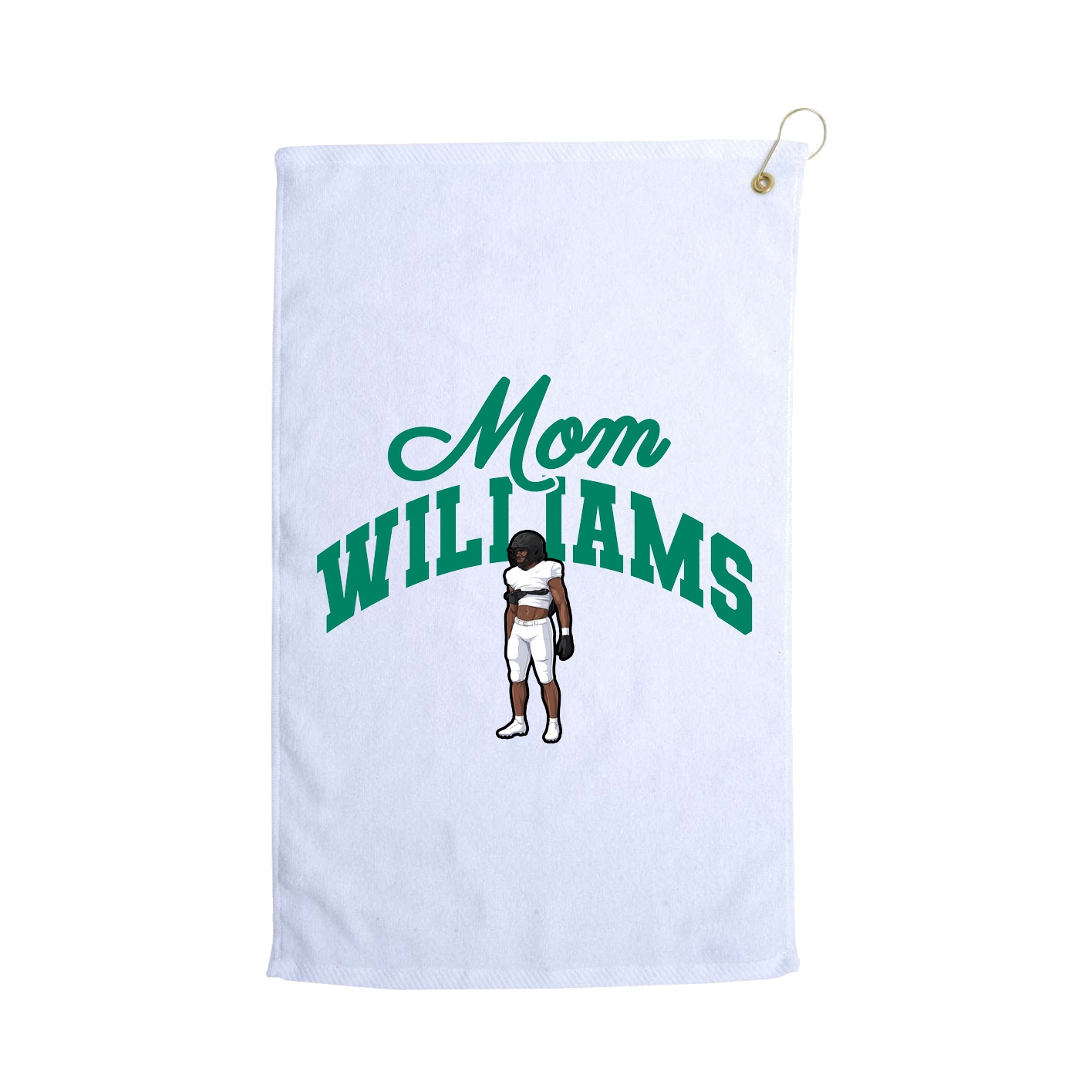 Golf Towel — Mothers Day Arch in White