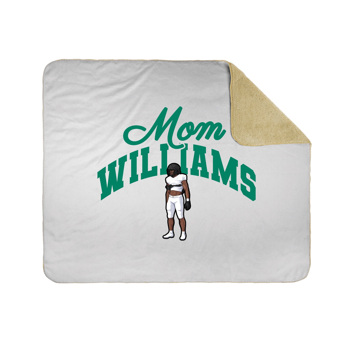 Throw Blanket — Mothers Day Arch in White