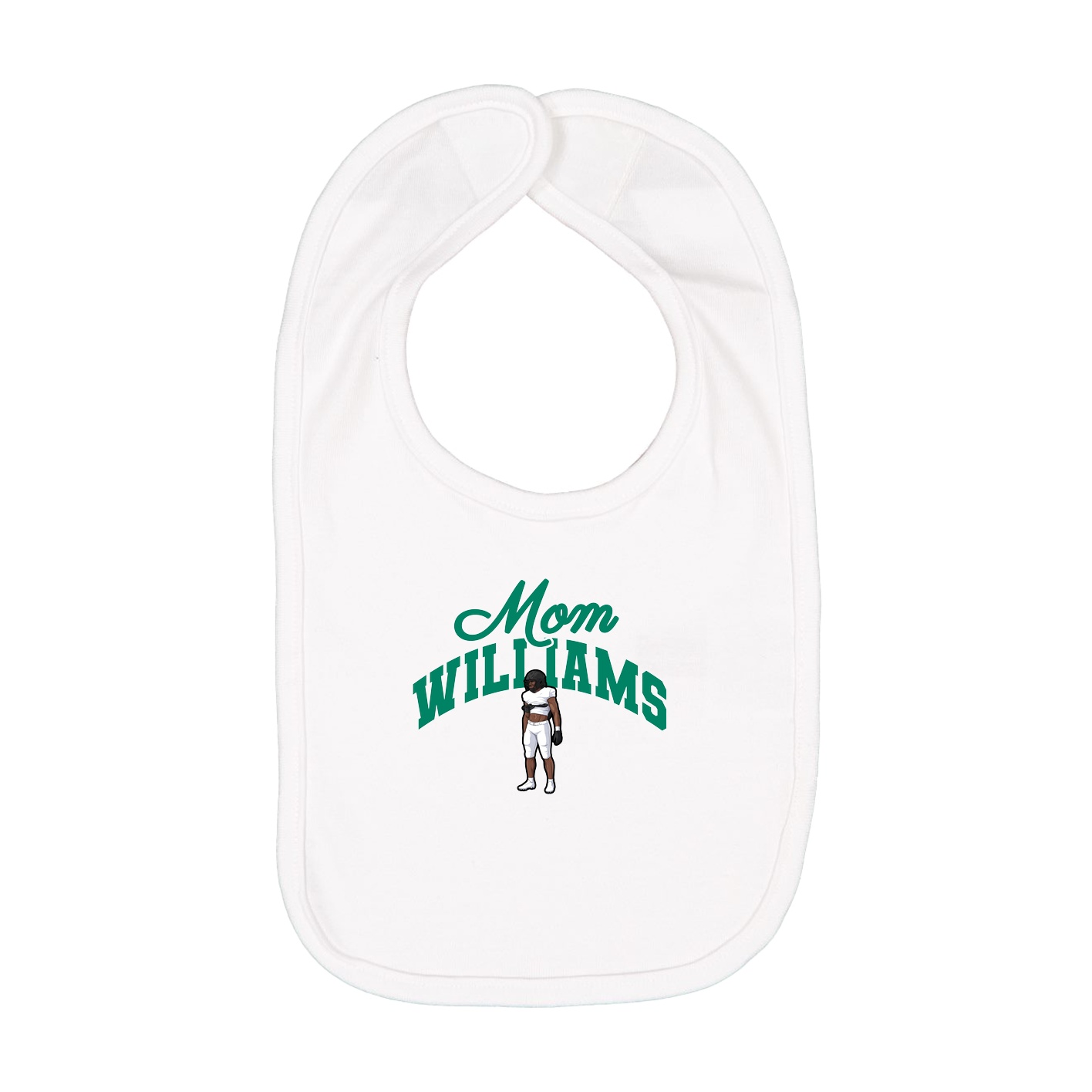 Infant Bib — Mothers Day Arch in White