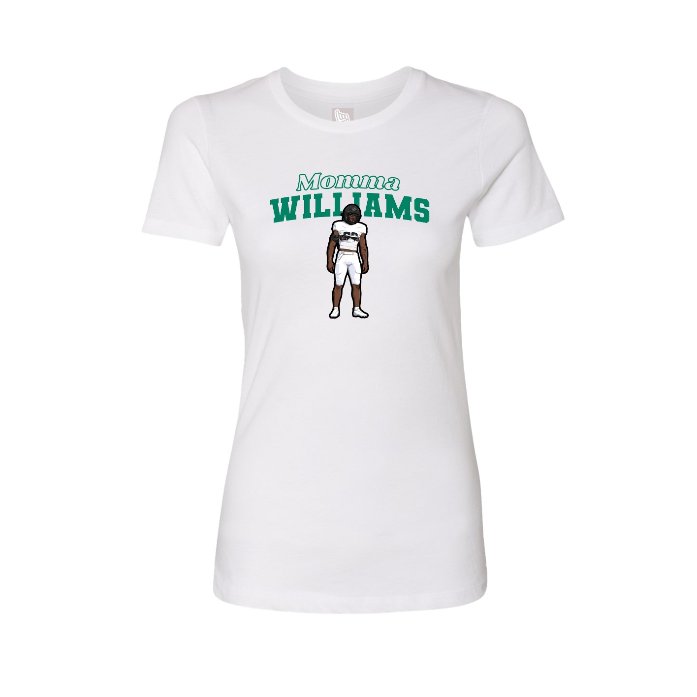 Womens Tee — Mothers Day Block in White