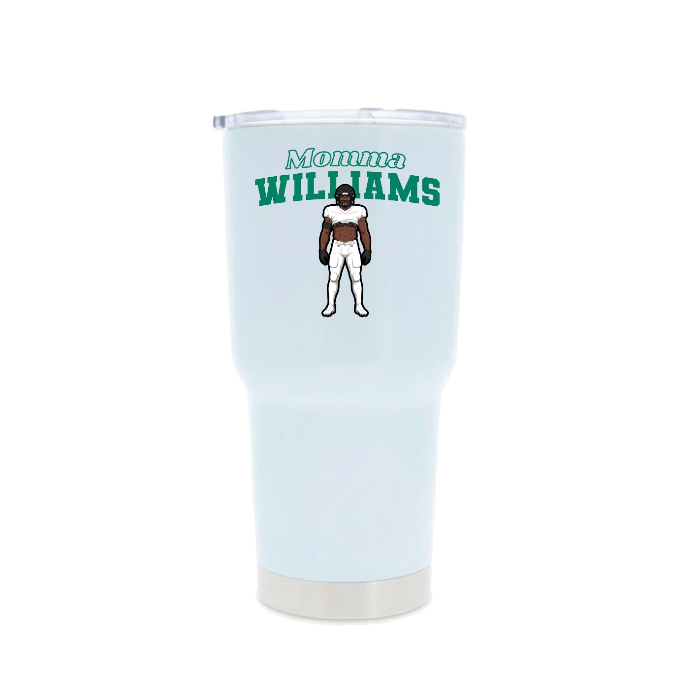 30oz Stainless Steel Tumbler — Mothers Day Block in White