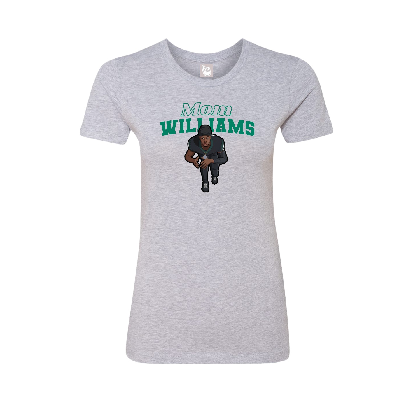 Womens Tee — Mothers Day Block in Grey