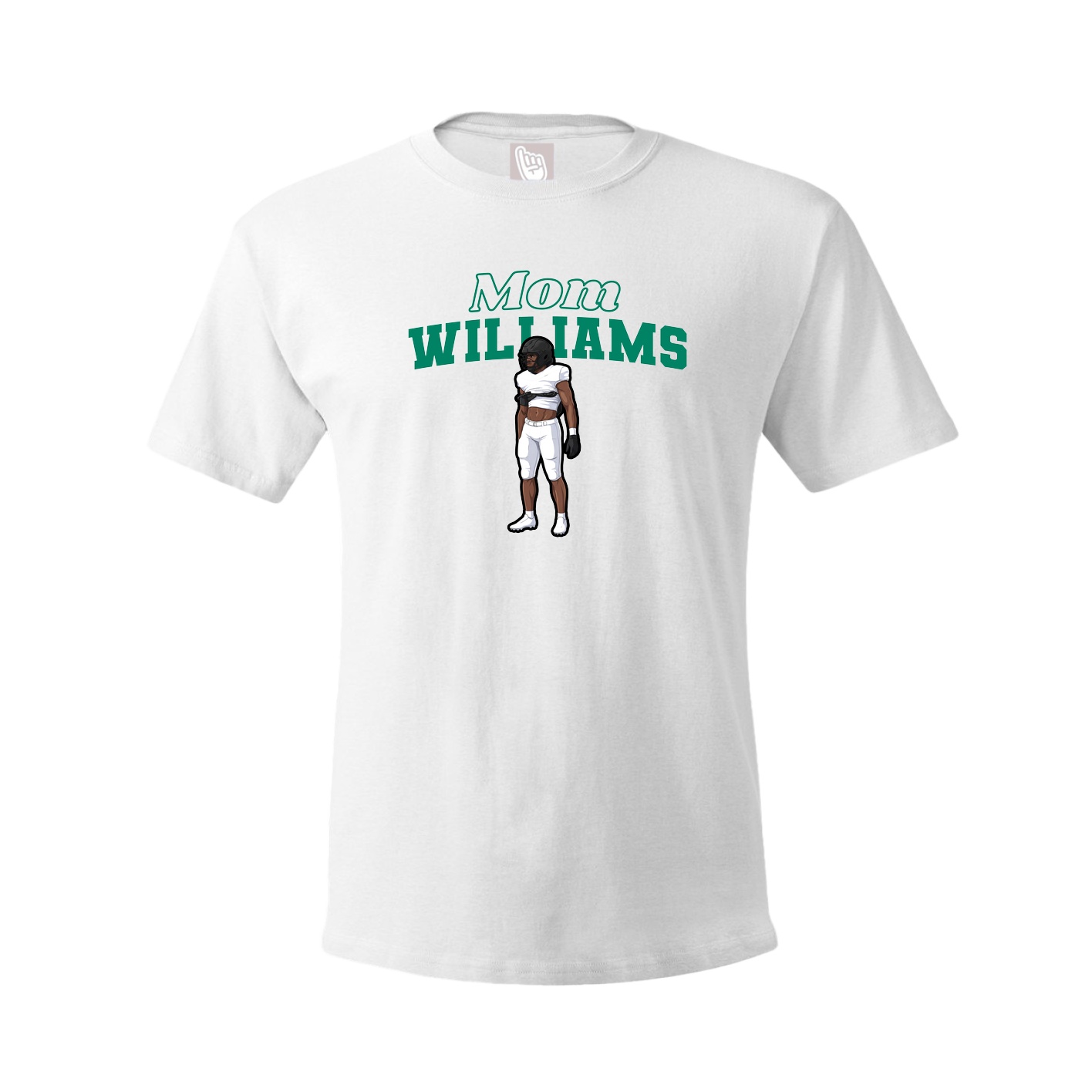 Youth Tee — Mothers Day Block in White