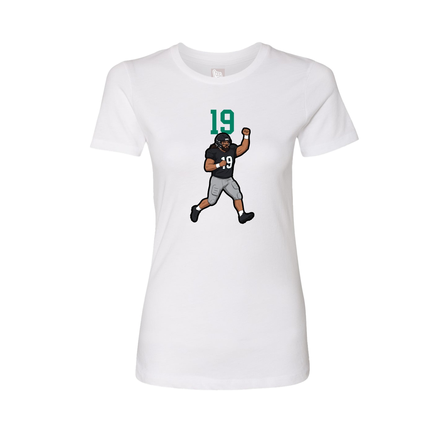 Womens Tee — Number Top in White