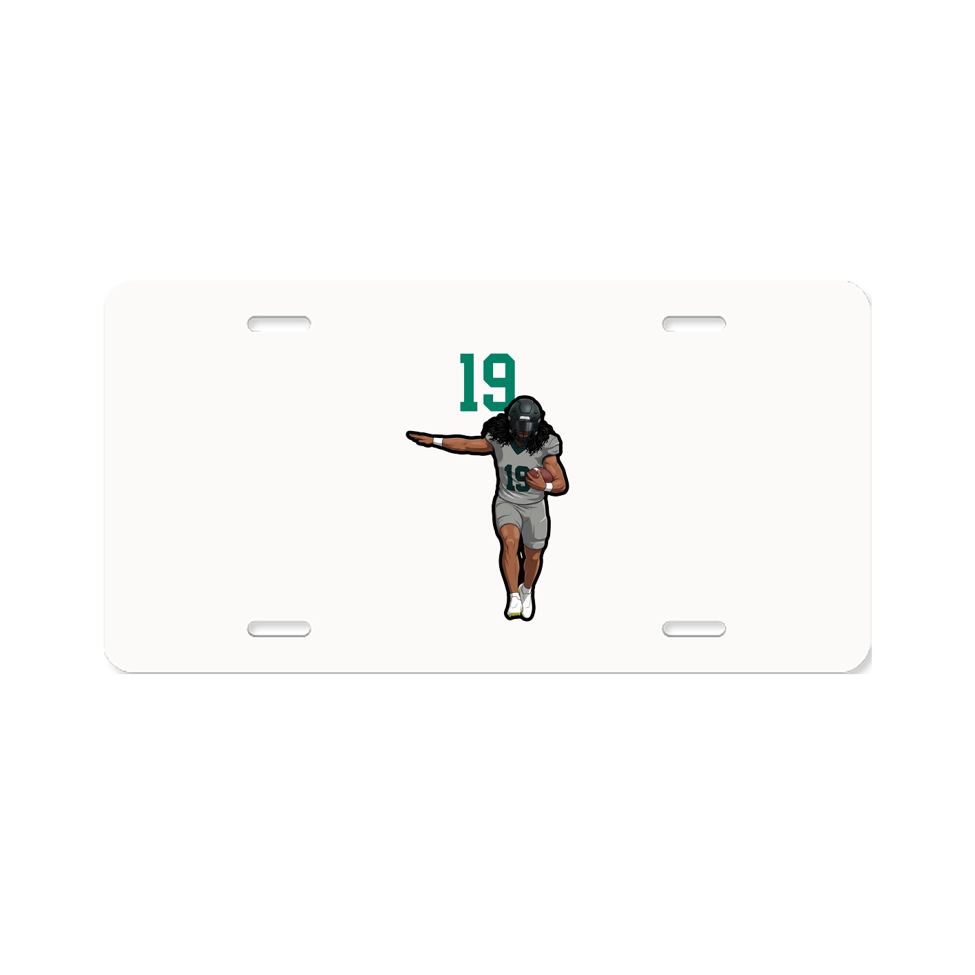 License Plate — Number Top in Classic