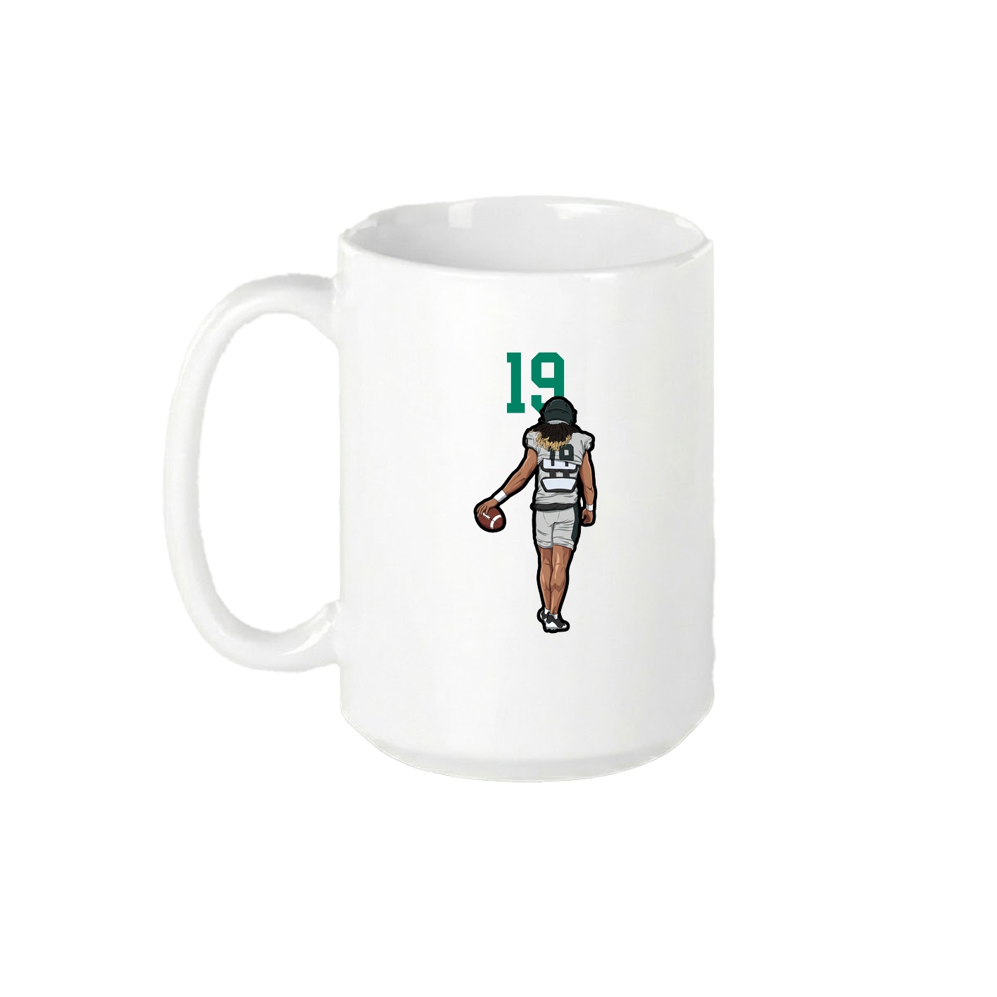 15oz Coffee Mug — Number Top in White