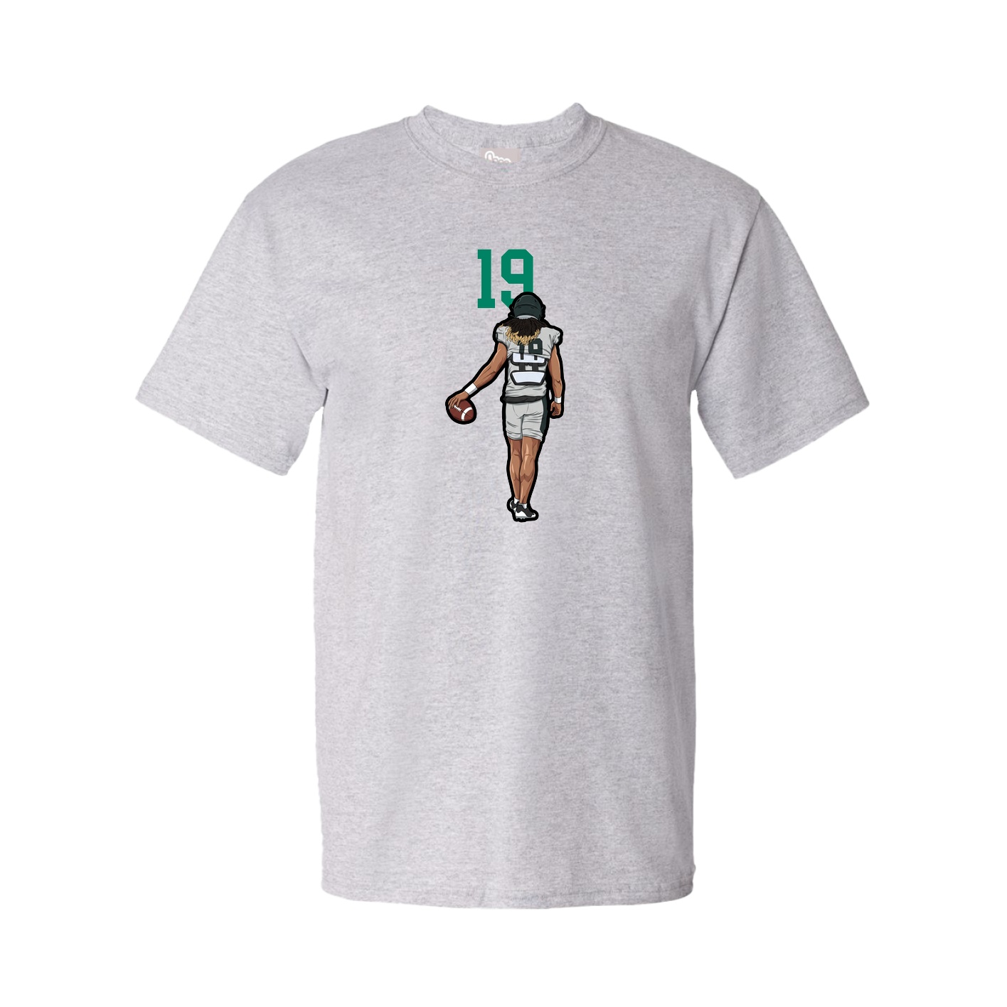Youth Tee — Number Top in Grey