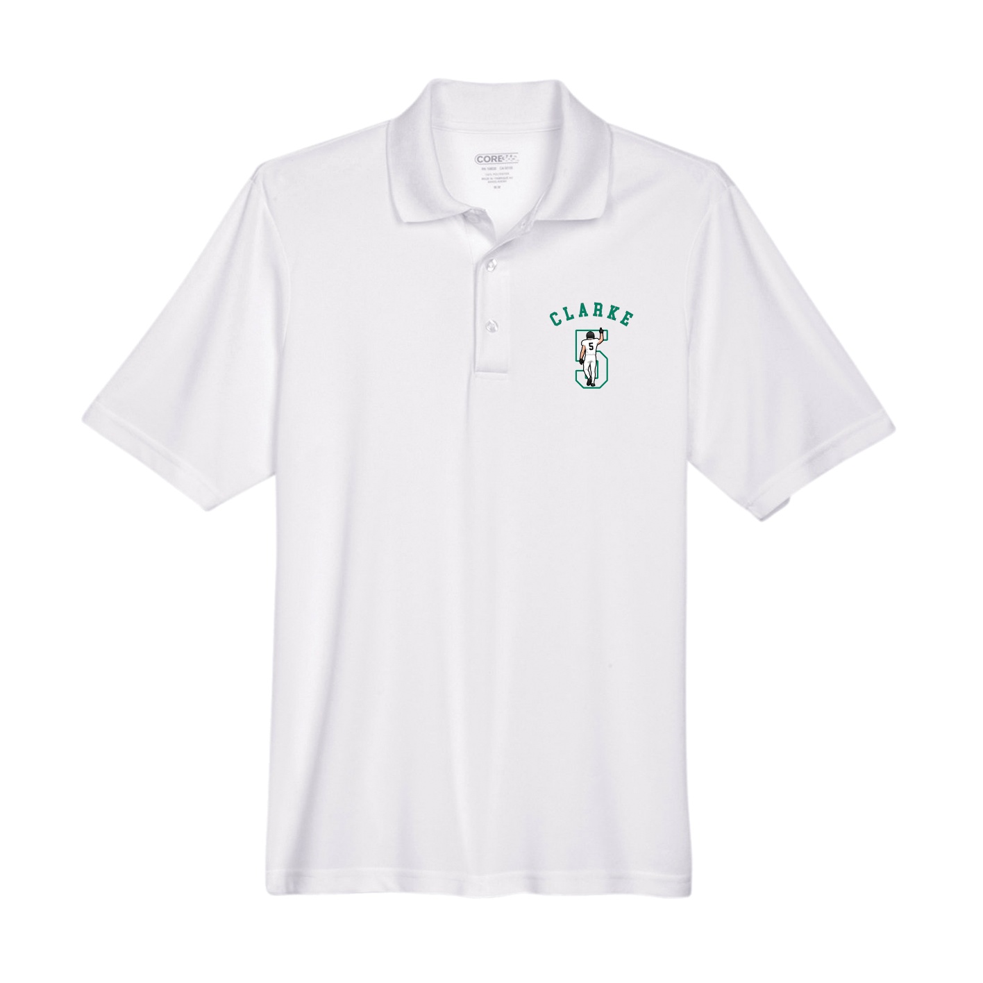 Performance Polo — Shirsey Arch in White
