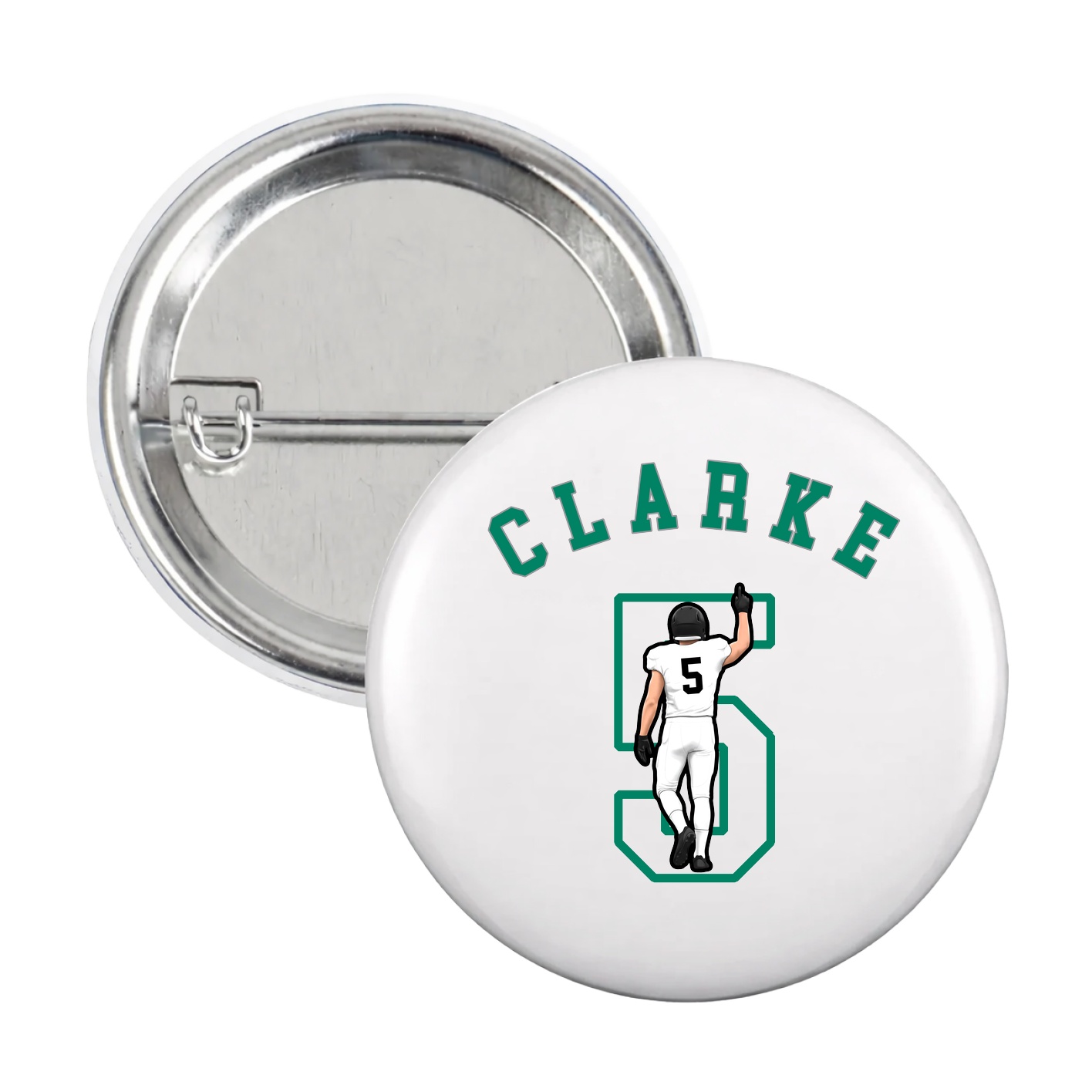 Game Day Button — Shirsey Arch in White