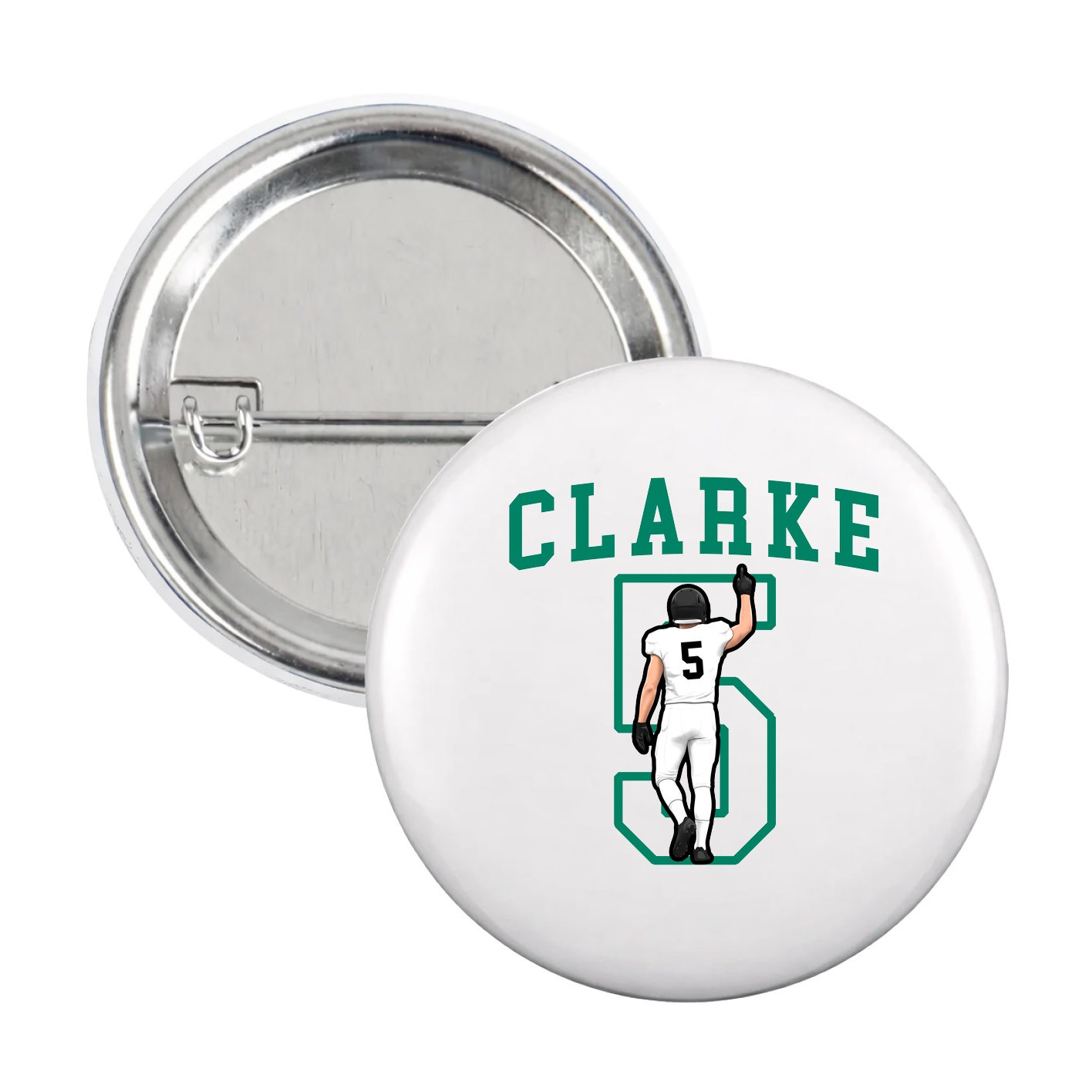Game Day Button — Shirsey in White
