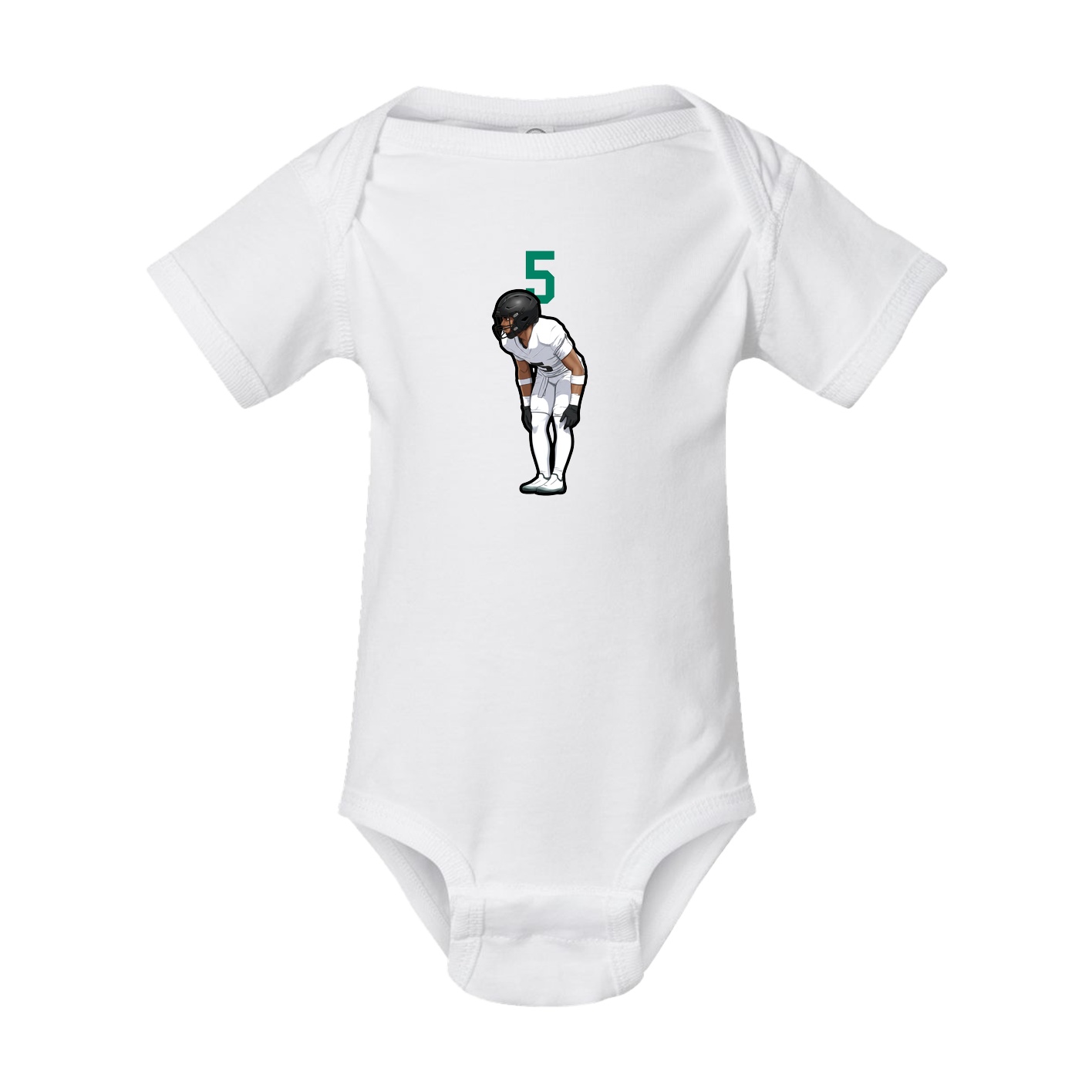 Baby Onesie — Number Top in White