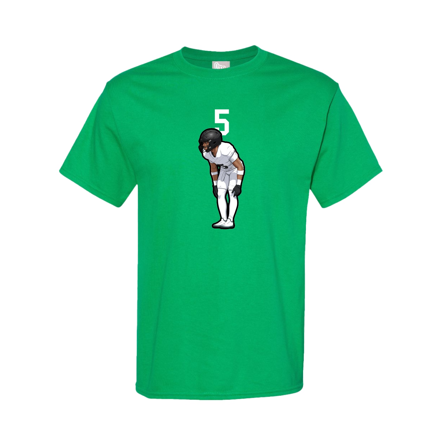 Youth Tee — Number Top in Green