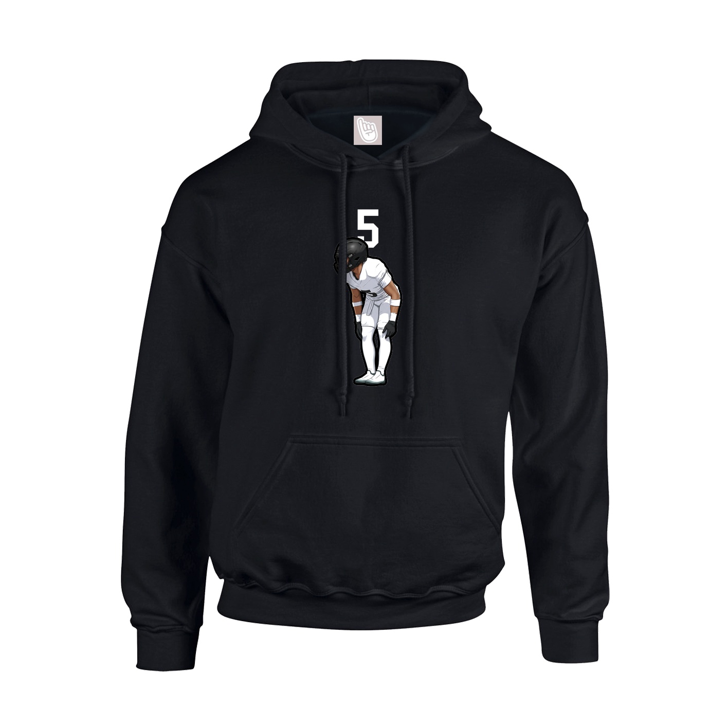Youth Hoodie — Number Top in Black