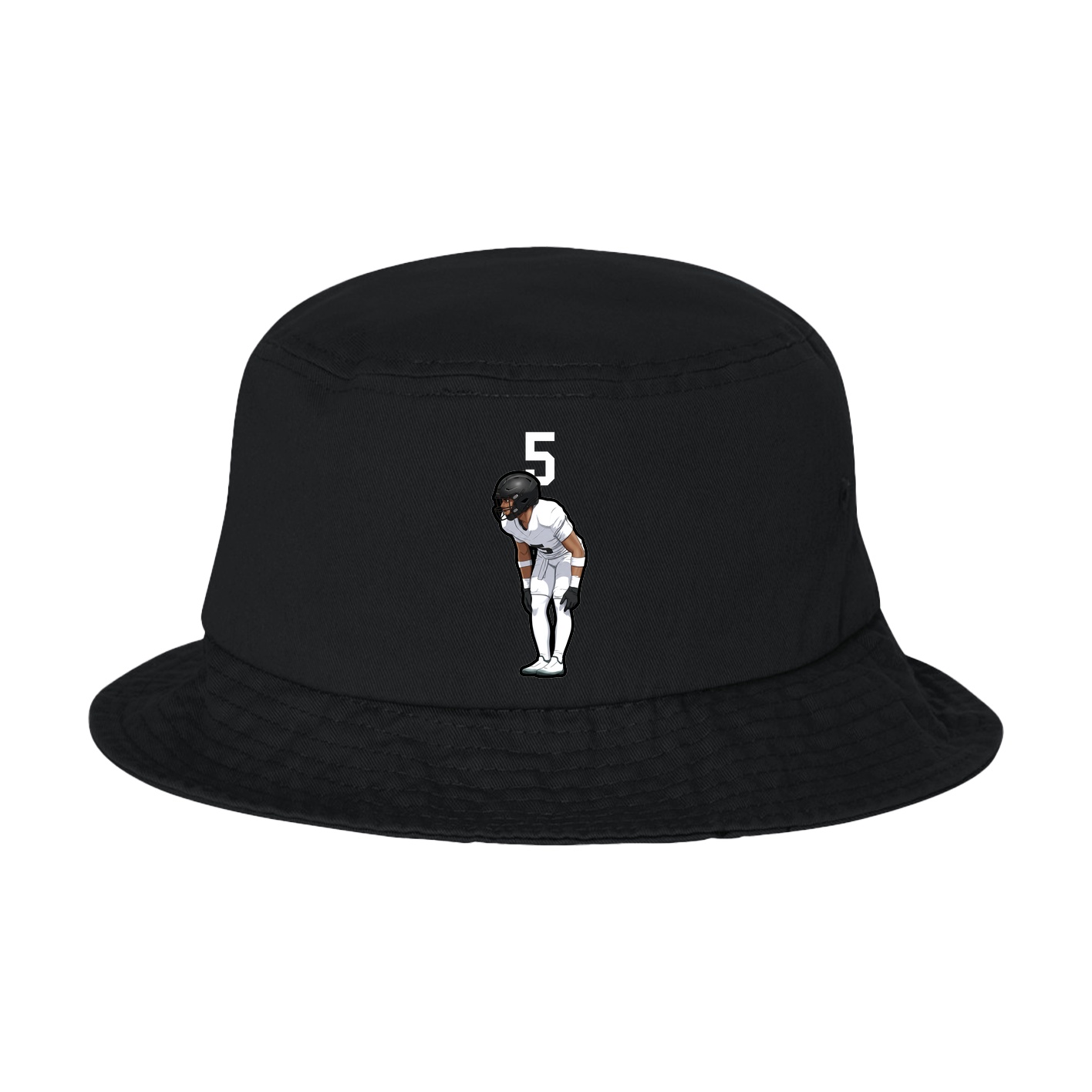 Bucket Cap — Number Top in Black
