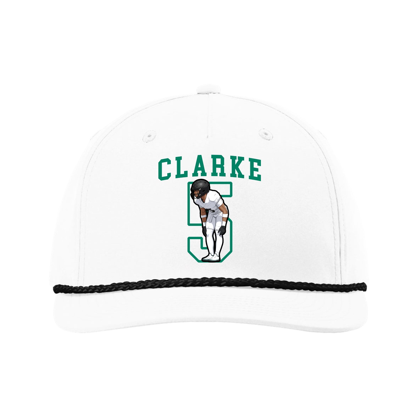 Five-Panel Classic Rope Cap — Shirsey in White