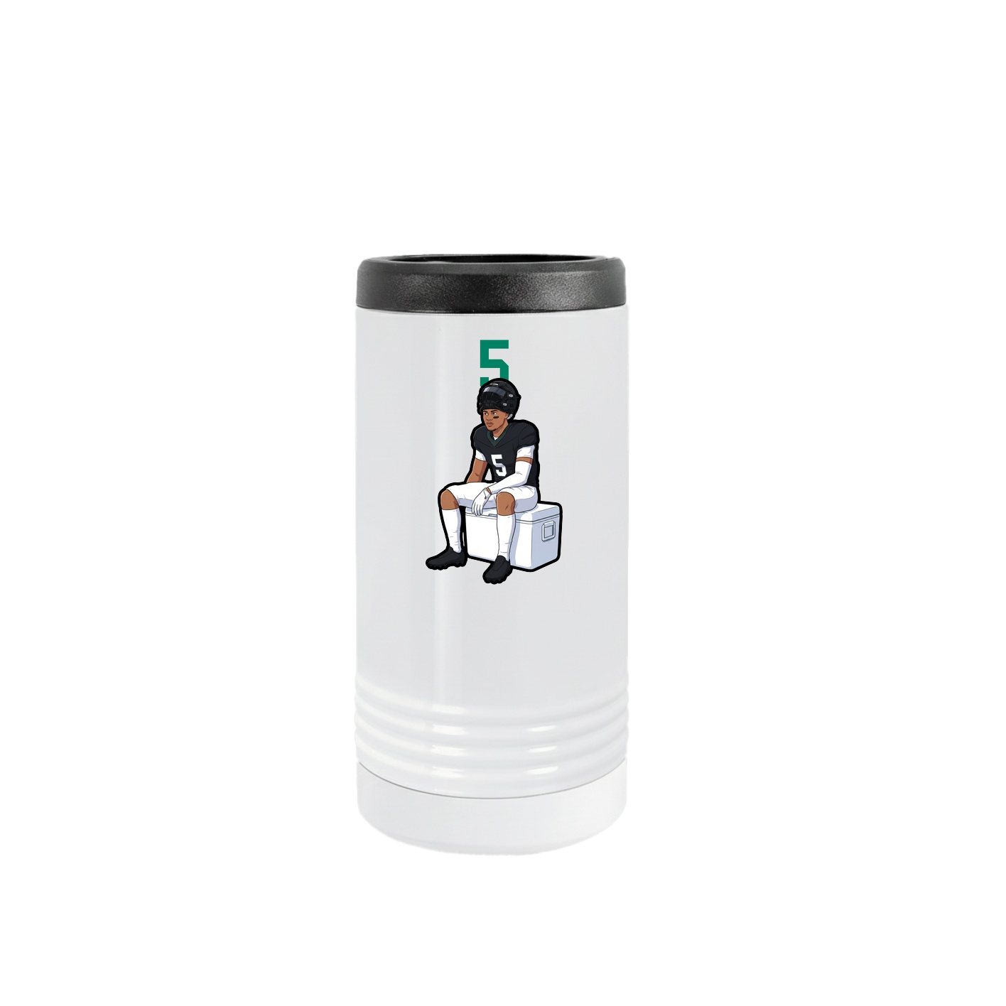 Slim Beverage Holder — Number Top in White
