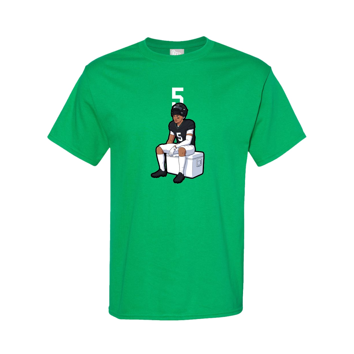 Youth Tee — Number Top in Green