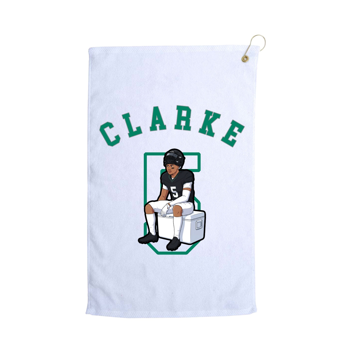 Golf Towel — Shirsey Arch in White