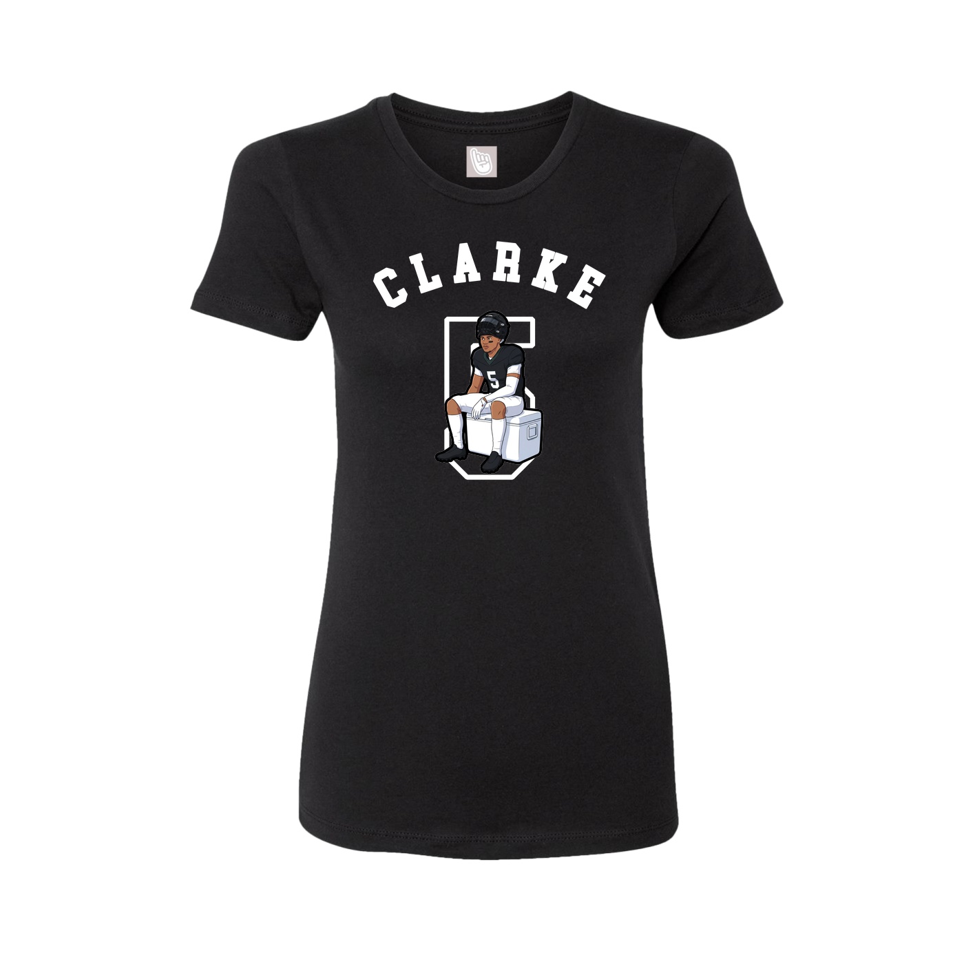 Fitted Women's Tee — Shirsey Arch in Black