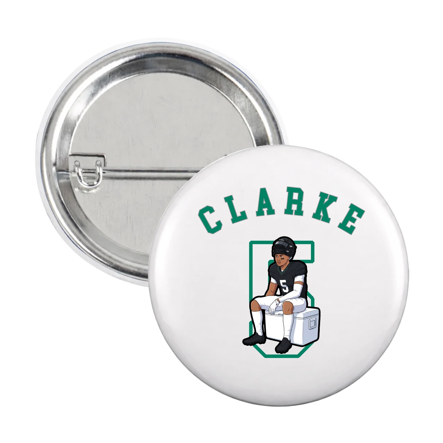 Game Day Button — Shirsey Arch in White
