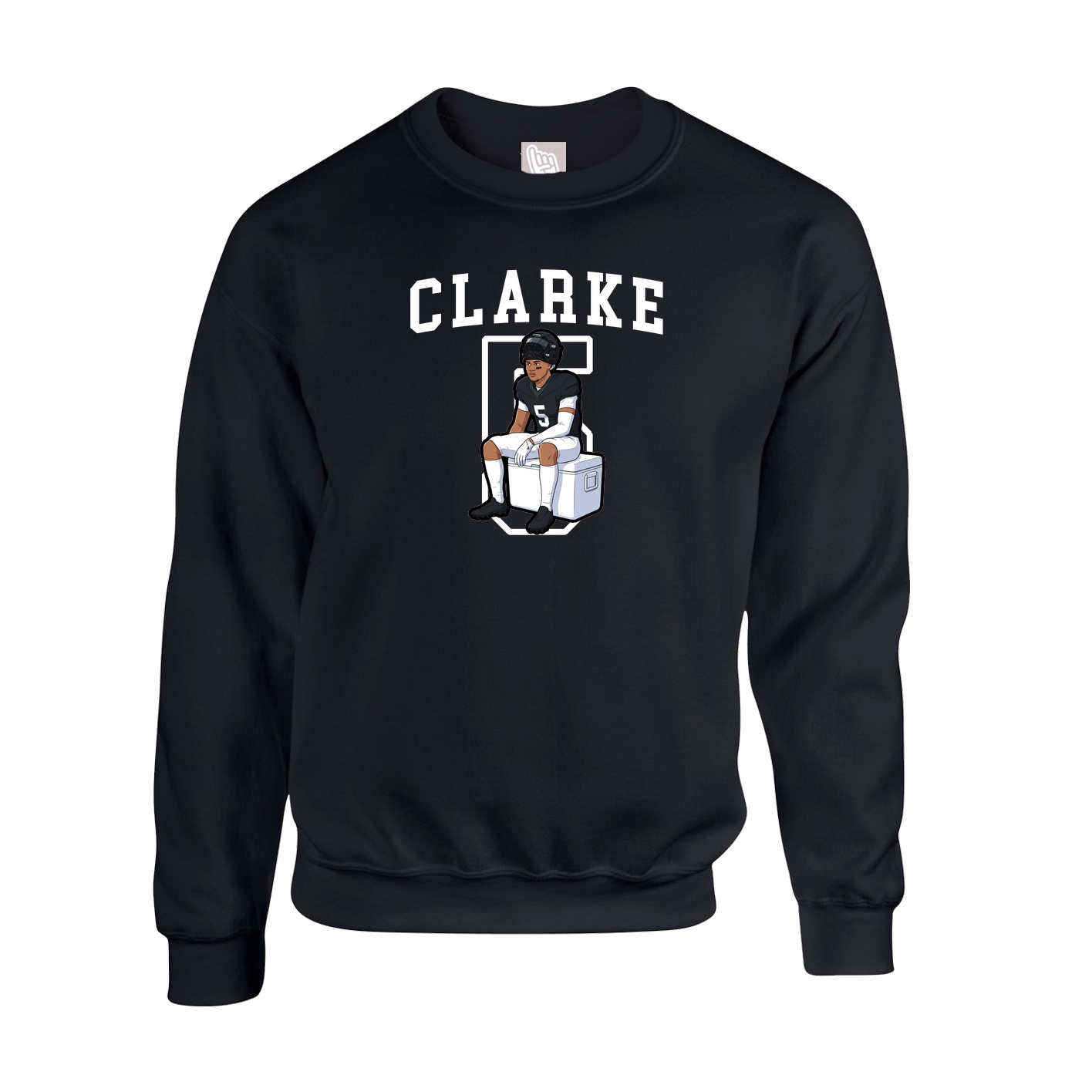 Fleece Crew — Shirsey in Black