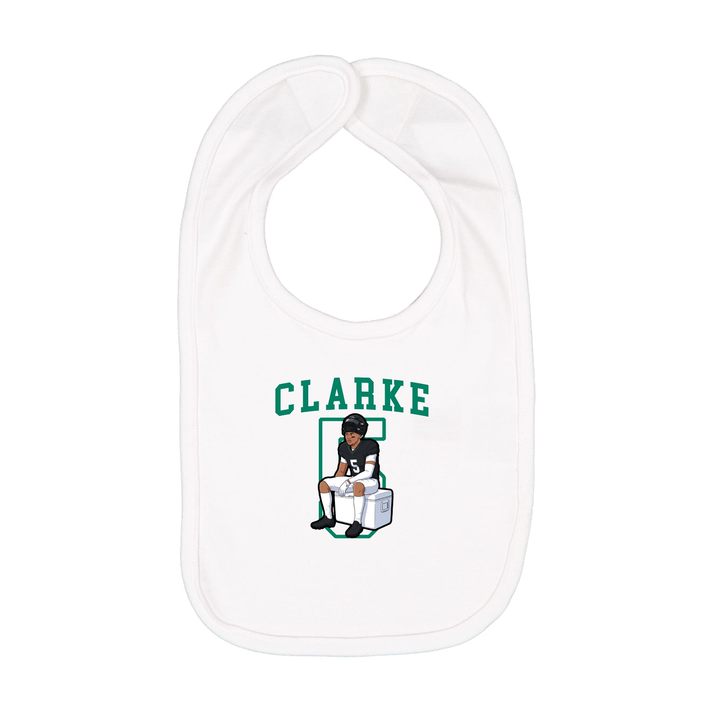 Infant Bib — Shirsey in White